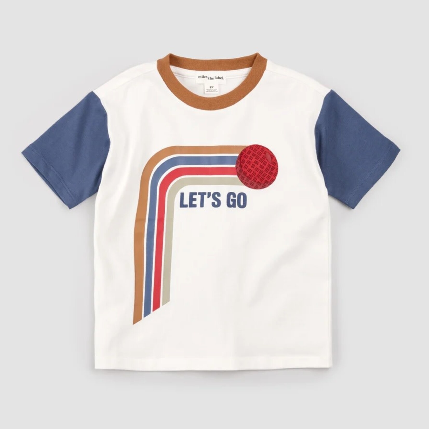 Miles the label MILES THE LABEL - "Let's Go" T-Shirt in contrasting colors