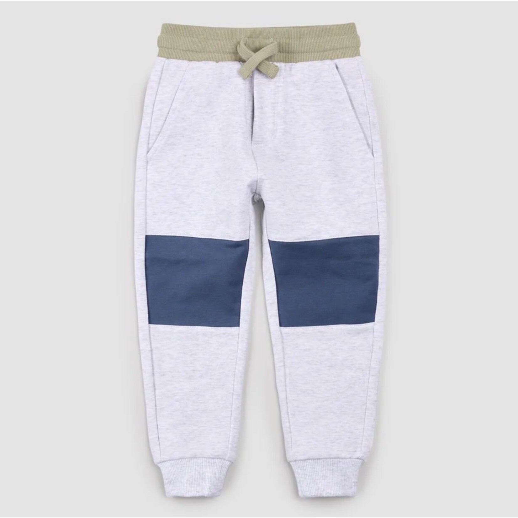 Miles the label MILES THE LABEL - Jogging bleu et gris clair patché