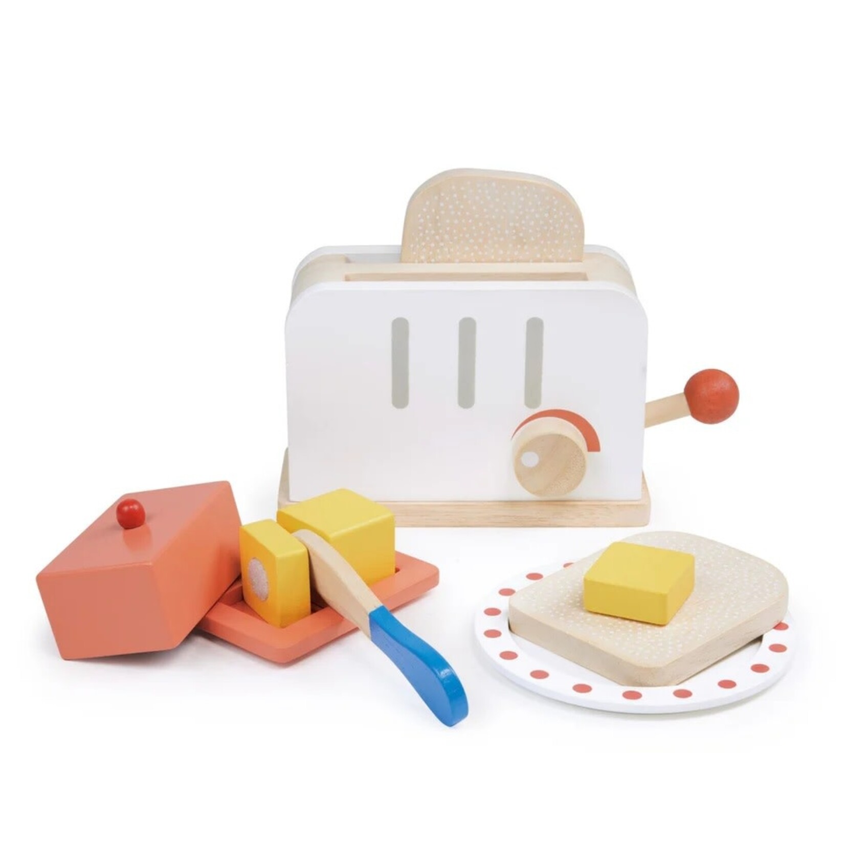 Mentari MENTARI - Ensemble petit déjeuner avec grille-pain en bois