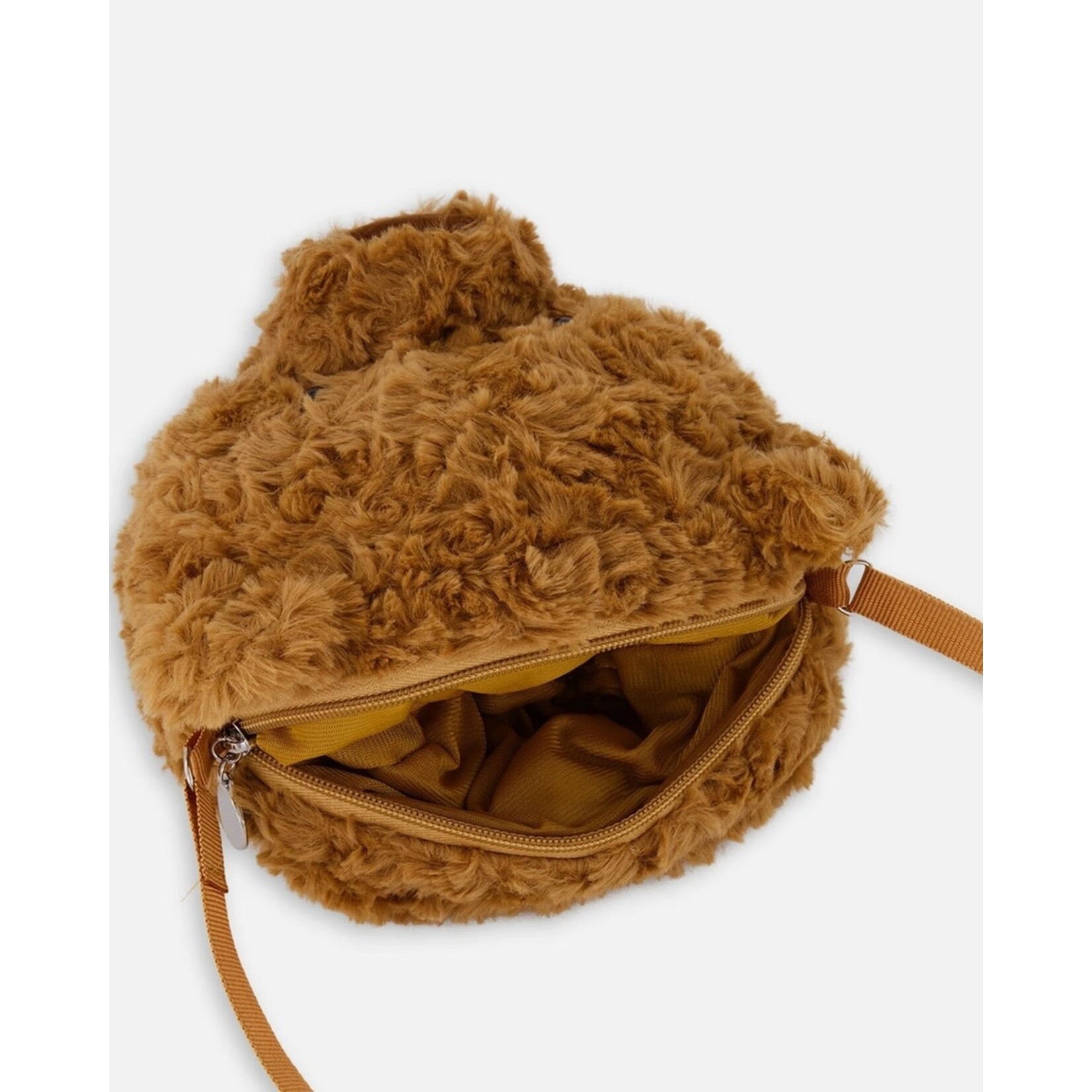 Deux par Deux DEUX PAR DEUX - Sac ourson en peluche brun caramel