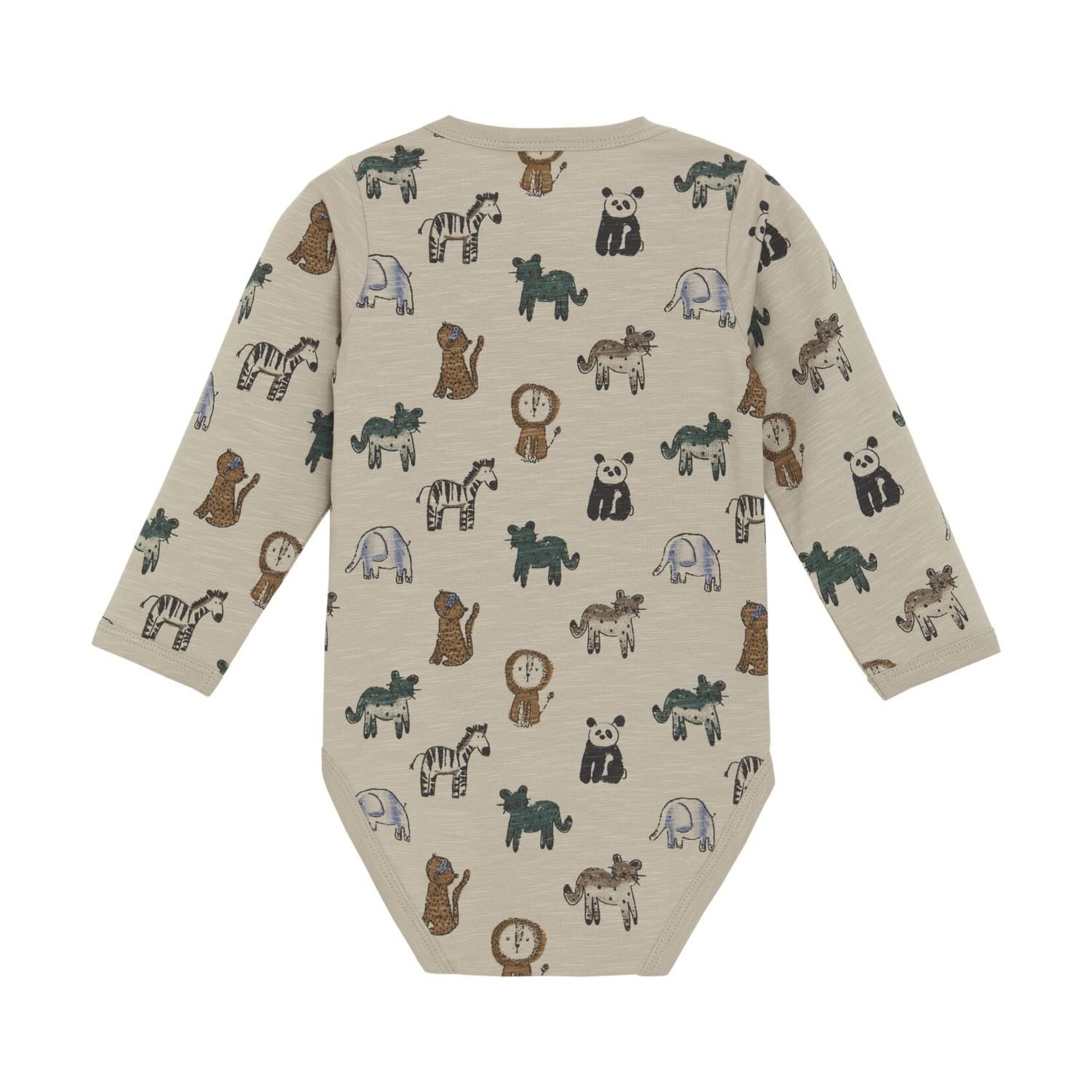 Minymo MINYMO - Bodysuit with Savannah Animals Print