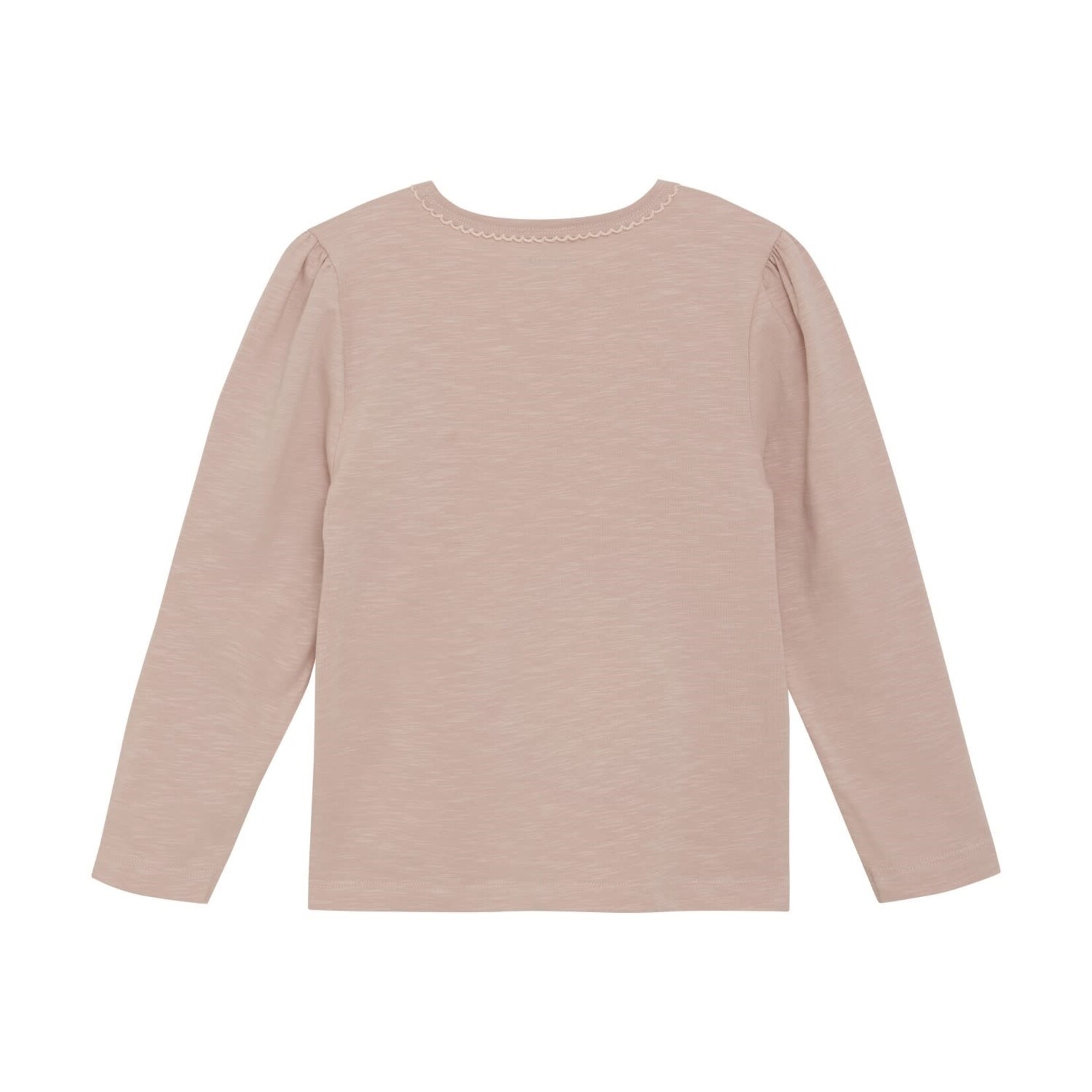 Minymo MINYMO - T-shirt rose à manches longues avec imprimé floral et brillants
