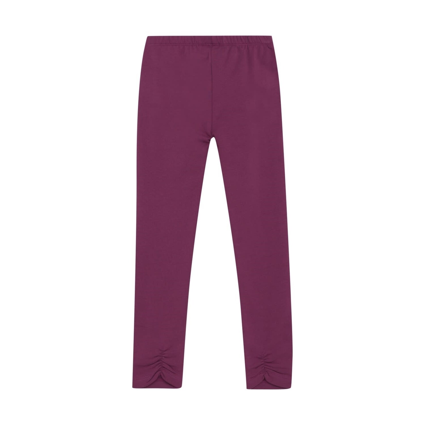 Minymo MINYMO - Legging uni couleur framboise avec détail à la cheville