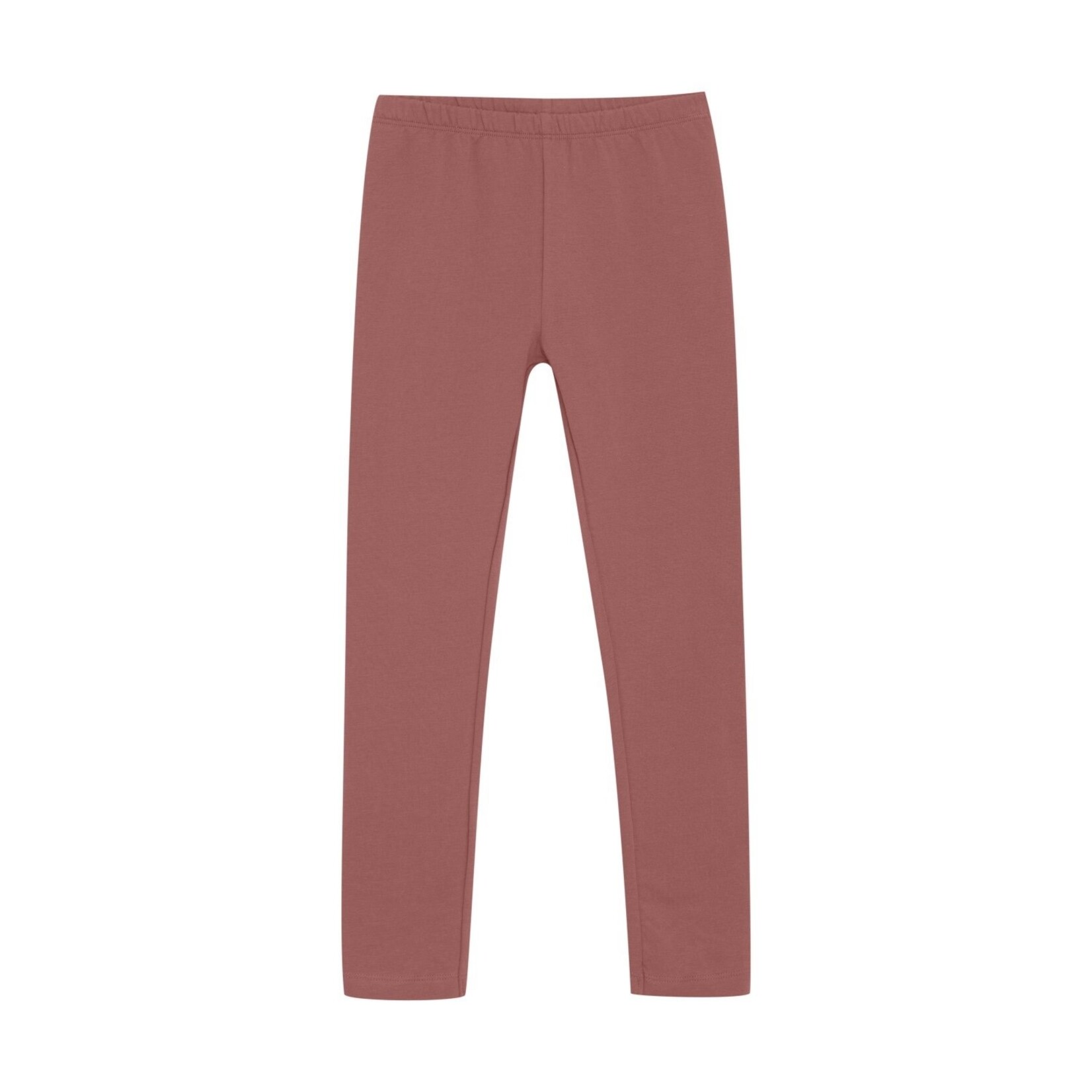 Minymo MINYMO - Legging uni couleur vieux rose avec détail à la cheville