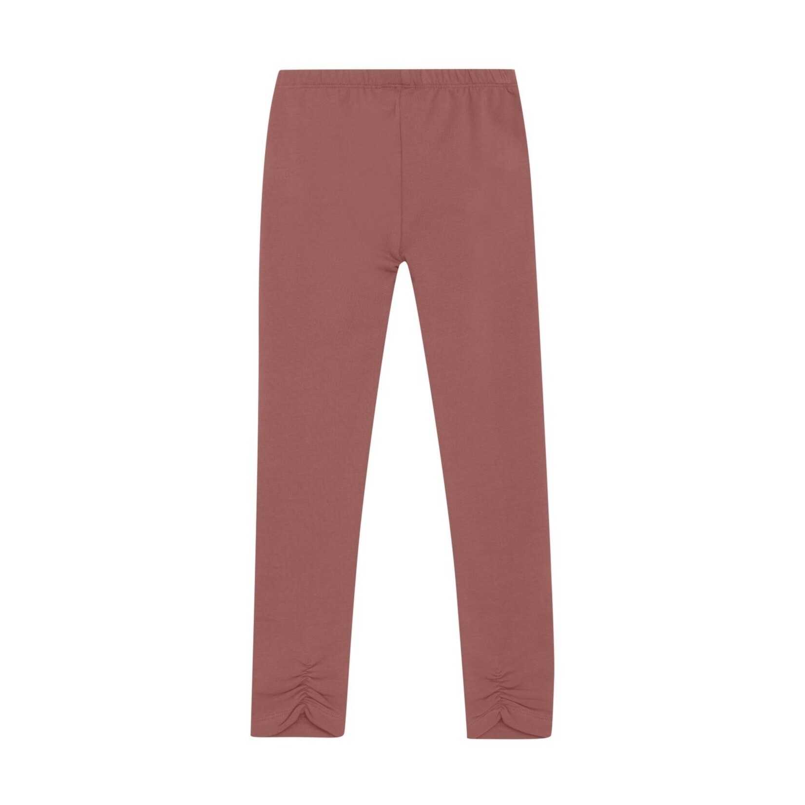 Minymo MINYMO - Legging uni couleur vieux rose avec détail à la cheville