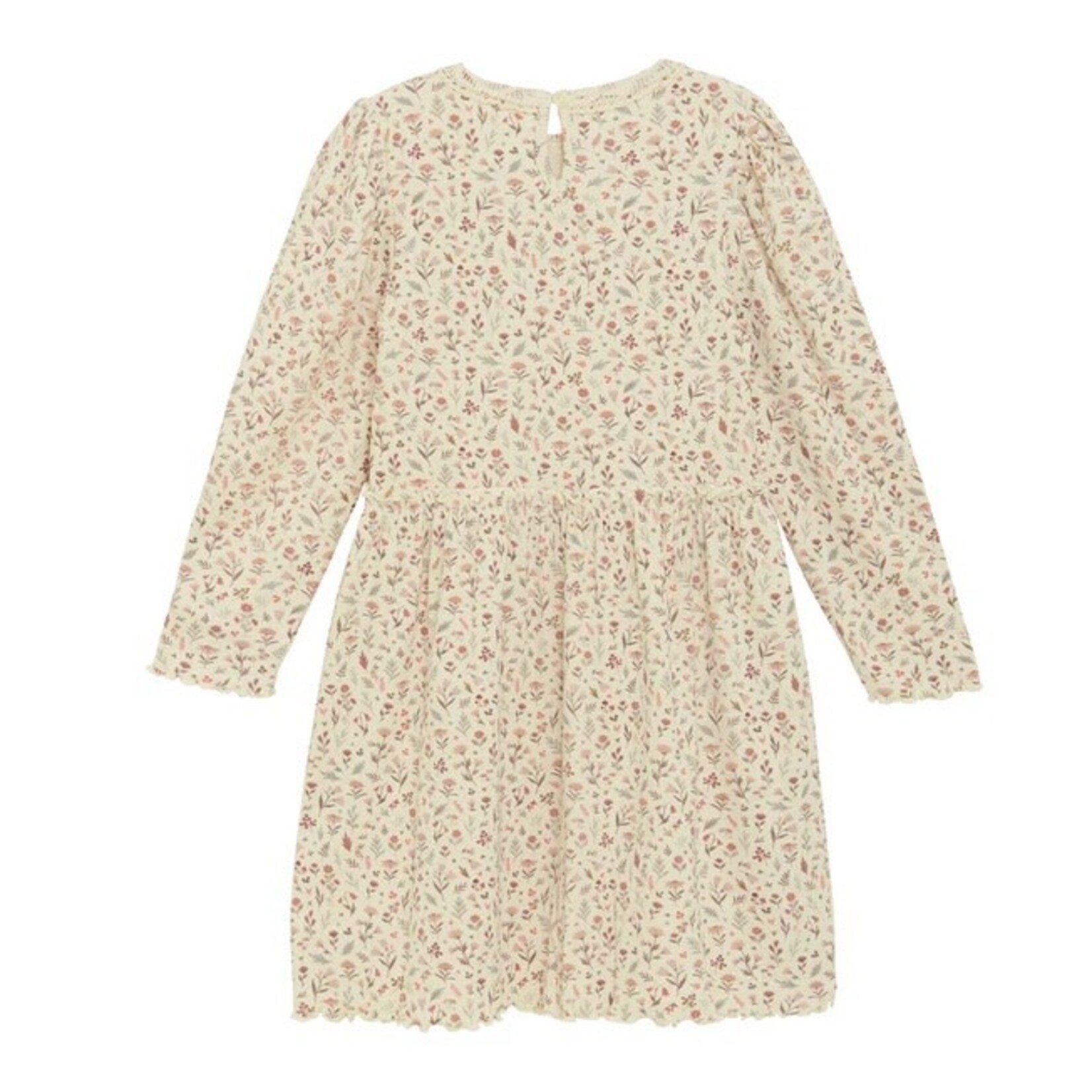 Minymo MINYMO - Robe Ivoire avec des motifs de fleurs et feuillages