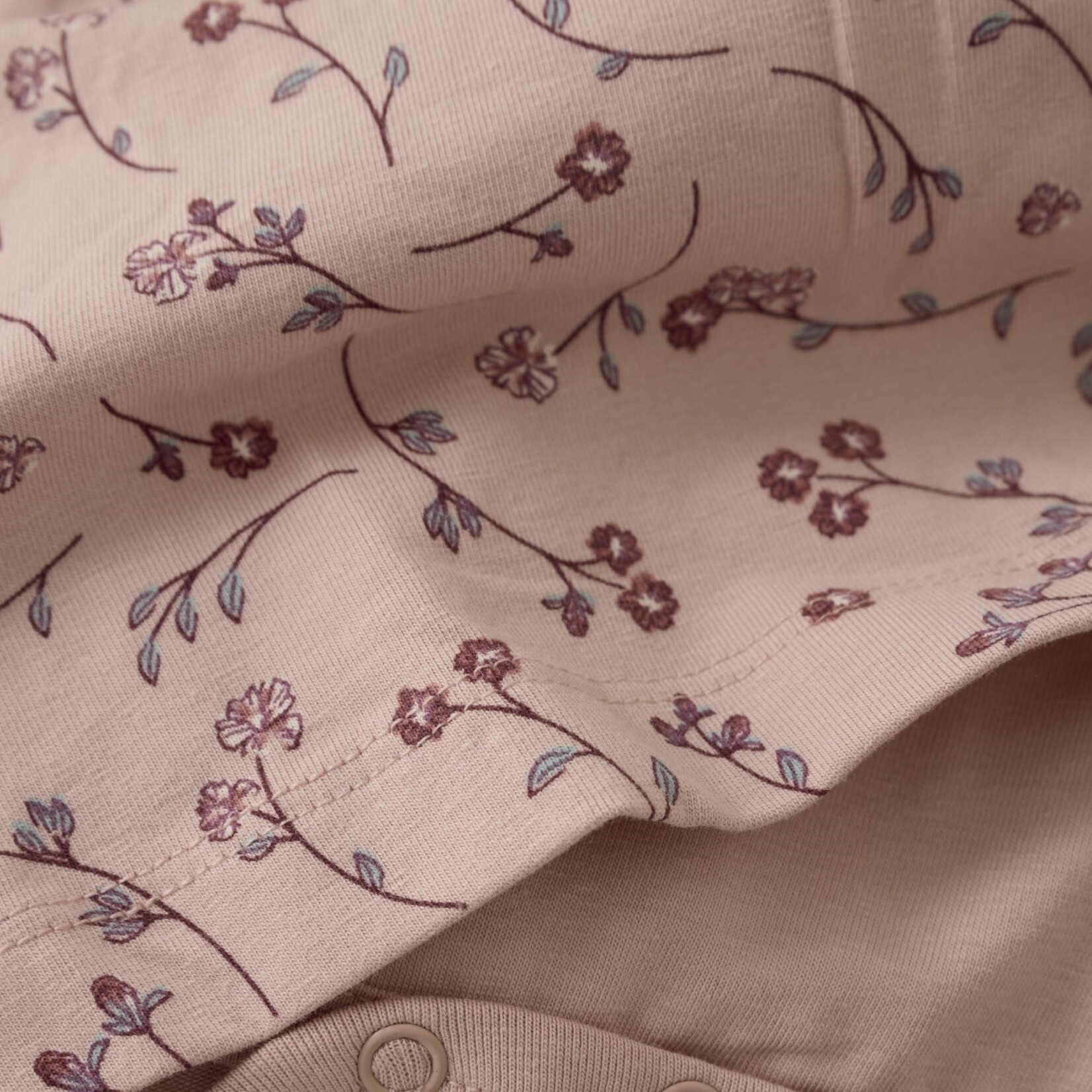 Minymo MINYMO - Robe cache-couche avec motifs de fleurs 'Misty Rose'
