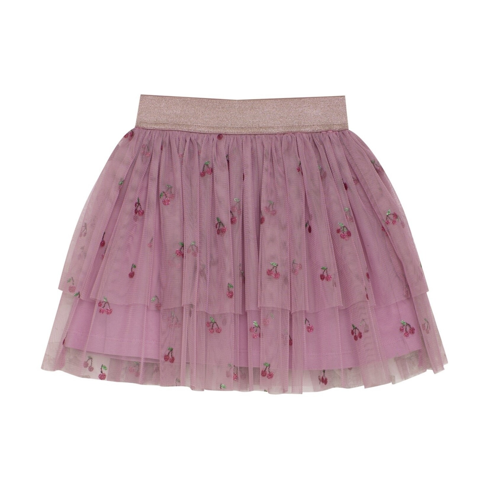 Minymo MINYMO - Jupe en tulle avec motifs pailletés de cerises 'Mauve Orchid'