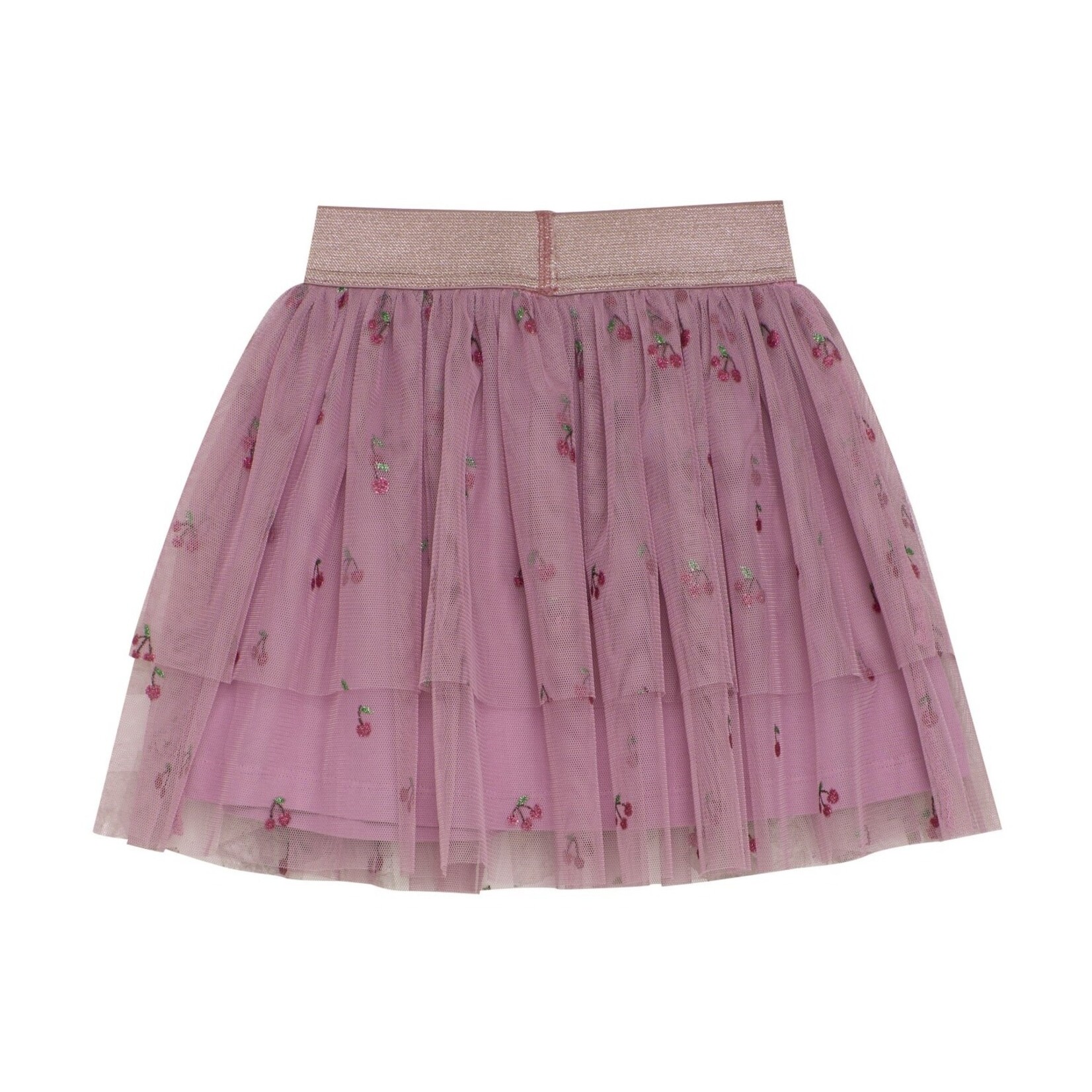 Minymo MINYMO - Jupe en tulle avec motifs pailletés de cerises 'Mauve Orchid'
