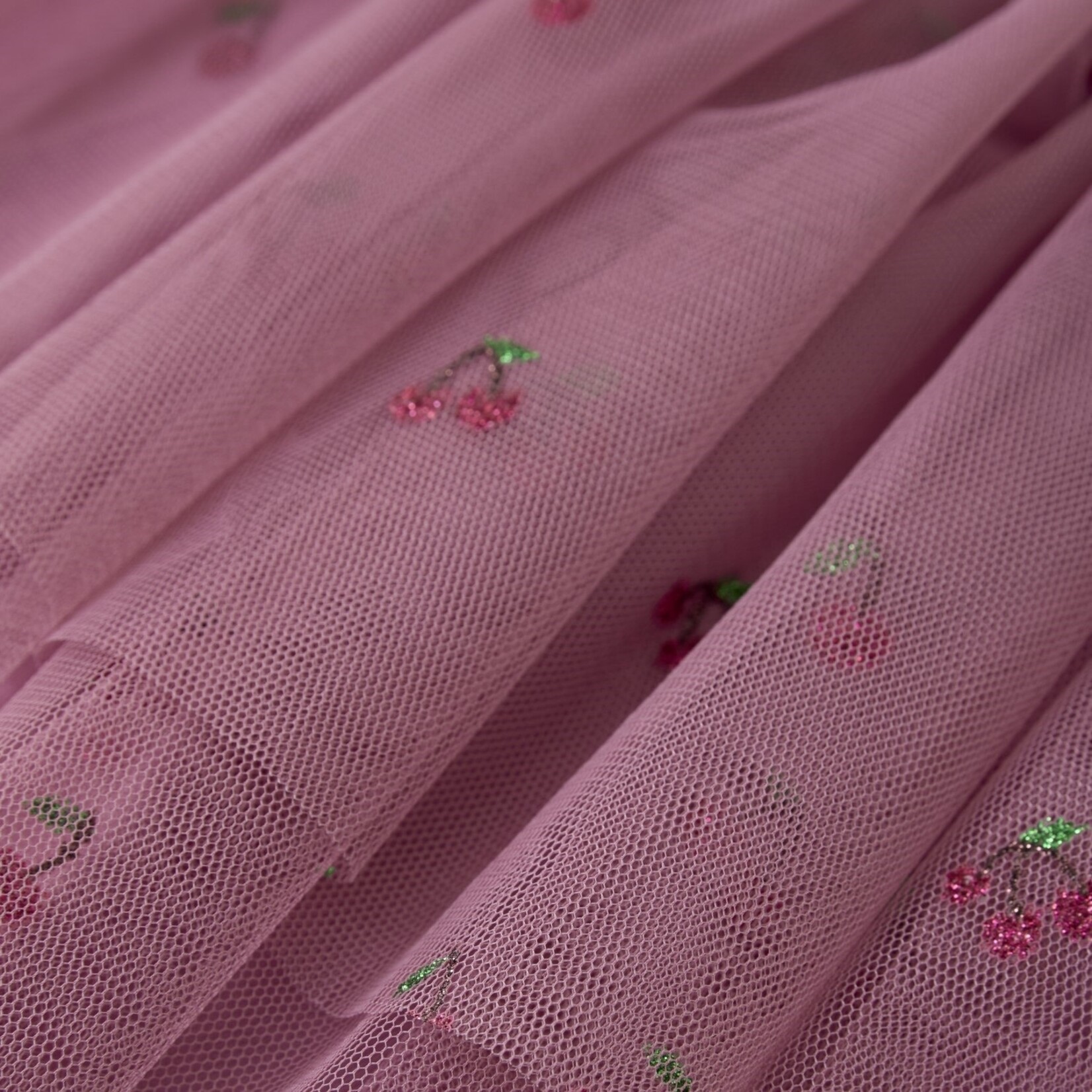 Minymo MINYMO - Jupe en tulle avec motifs pailletés de cerises 'Mauve Orchid'