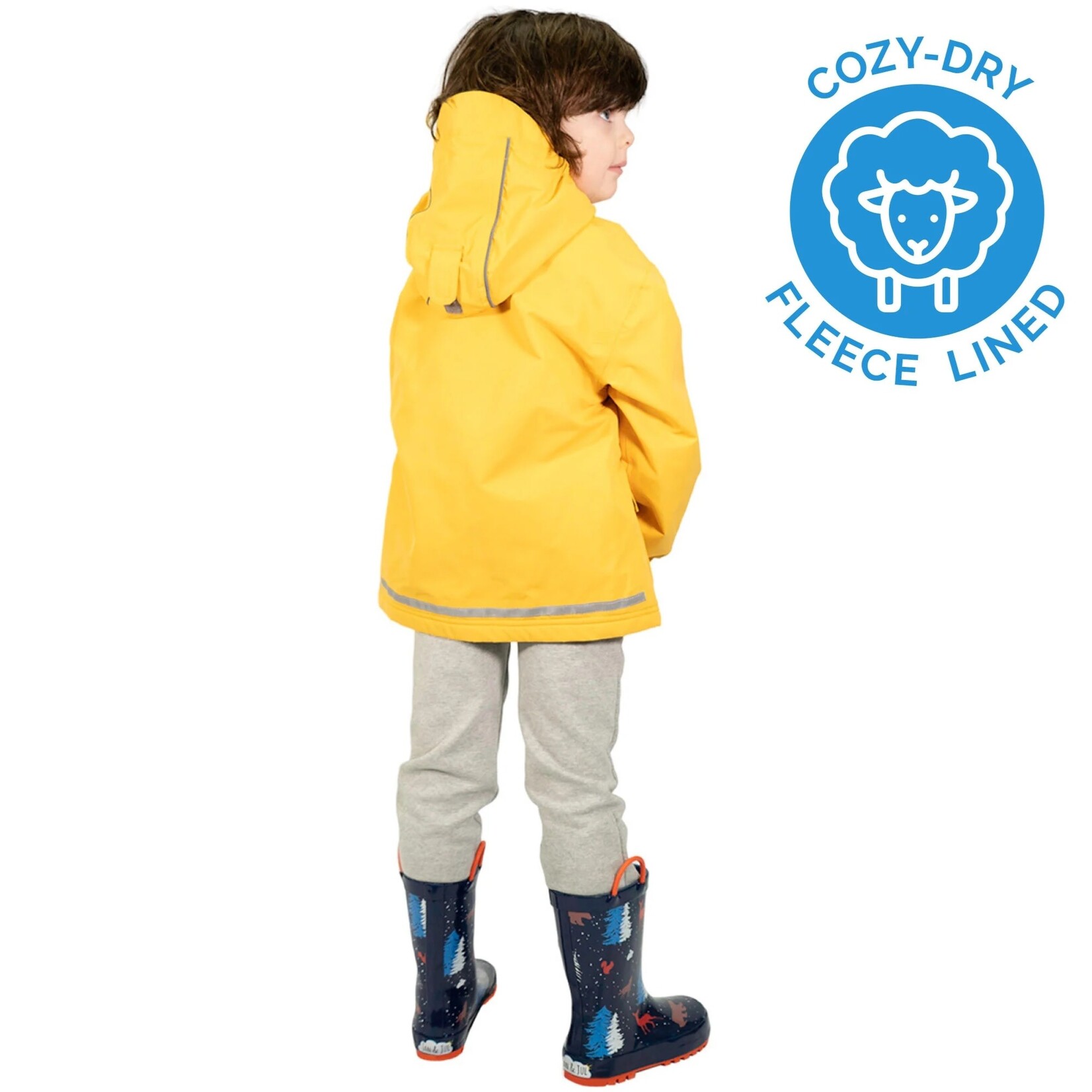 JAN&JUL JAN&JUL - Yellow Fleece Lined Rain Jackets