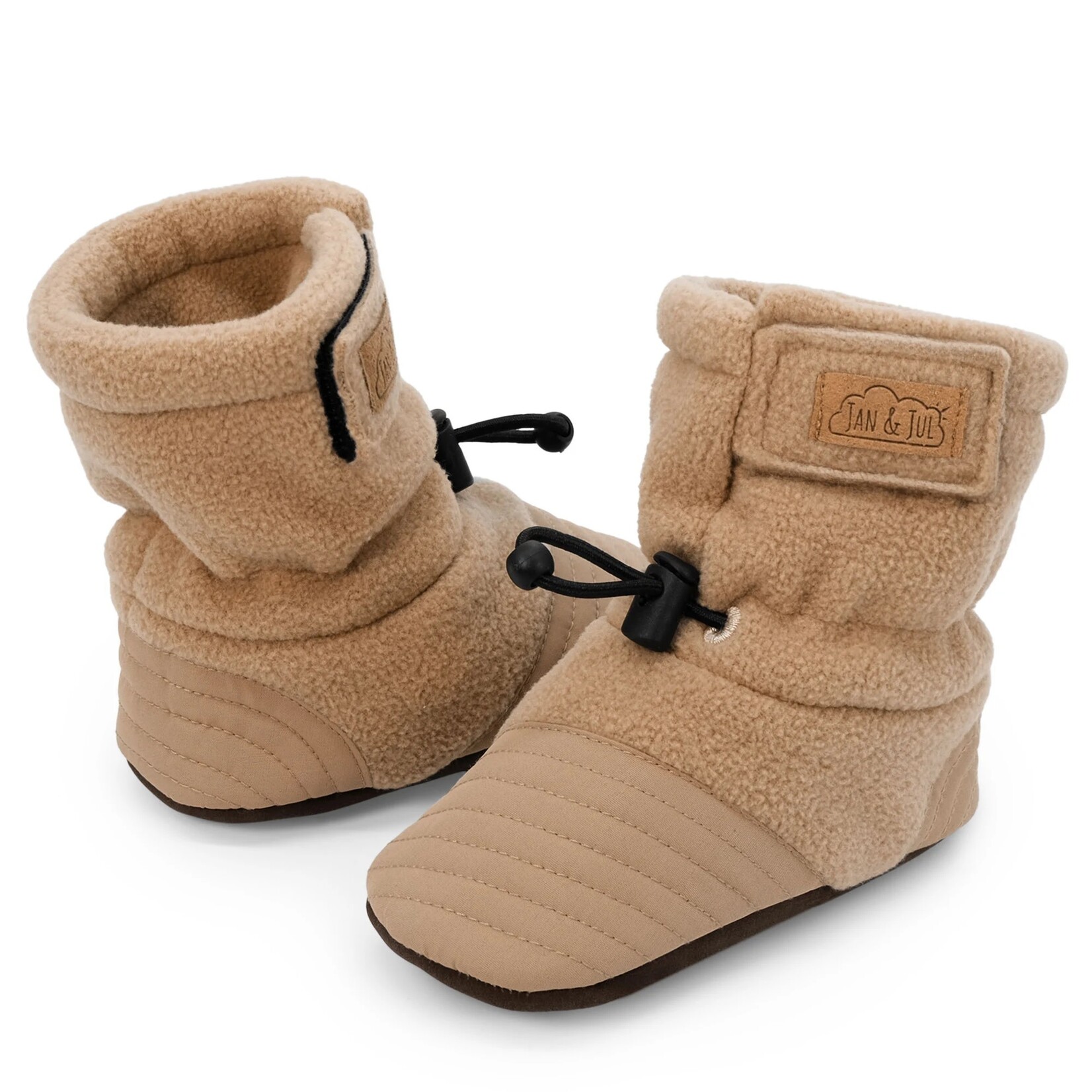 JAN&JUL JAN&JUL - 'Stay-Put Cozy Booties' - Soft Brown