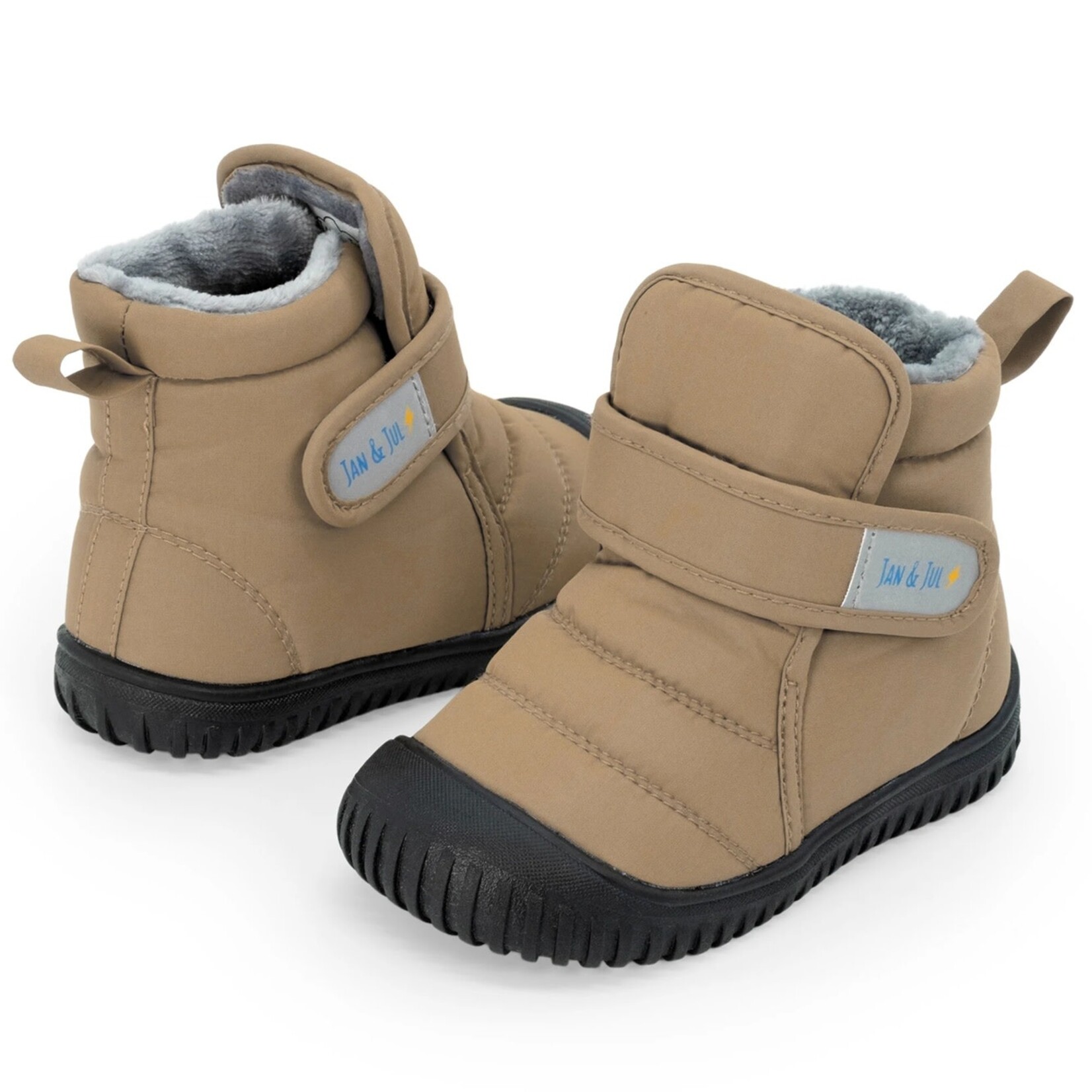 JAN&JUL JAN&JUL - Ankle Boots 'Toasty-Dry Booties' - Soft brown