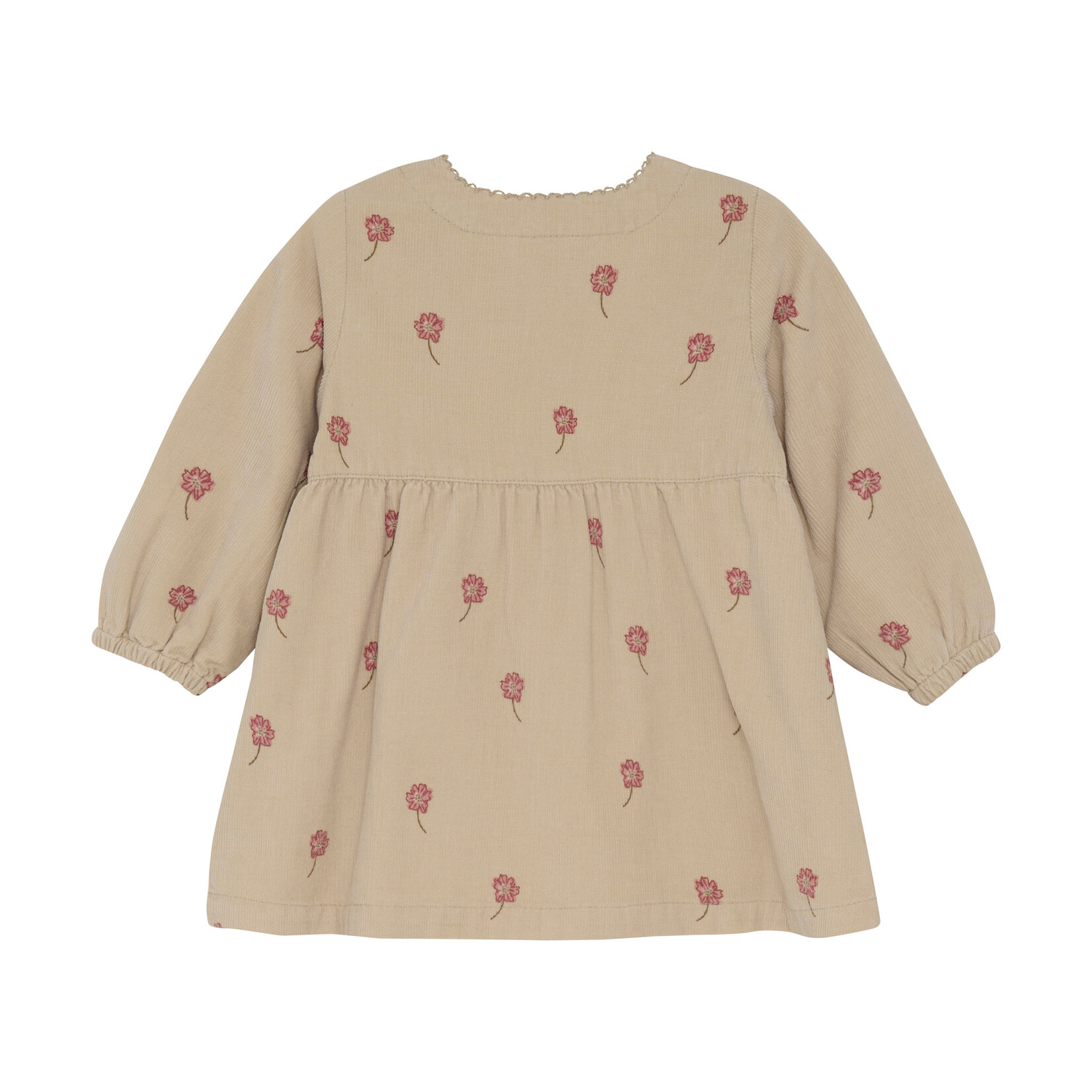 Minymo MINYMO - Robe en velours côtelé avec motifs de fleurs
