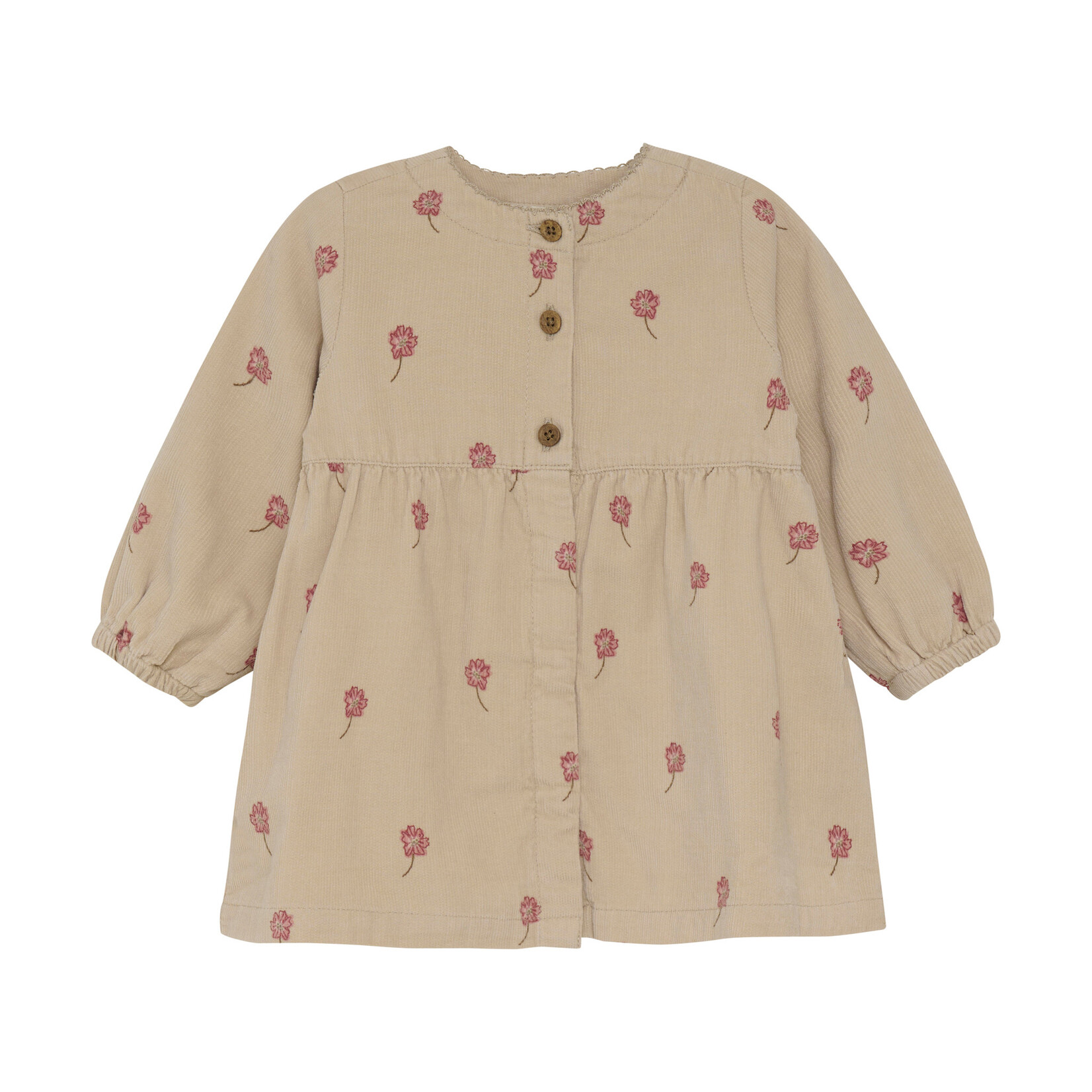 Minymo MINYMO - Robe en velours côtelé avec motifs de fleurs