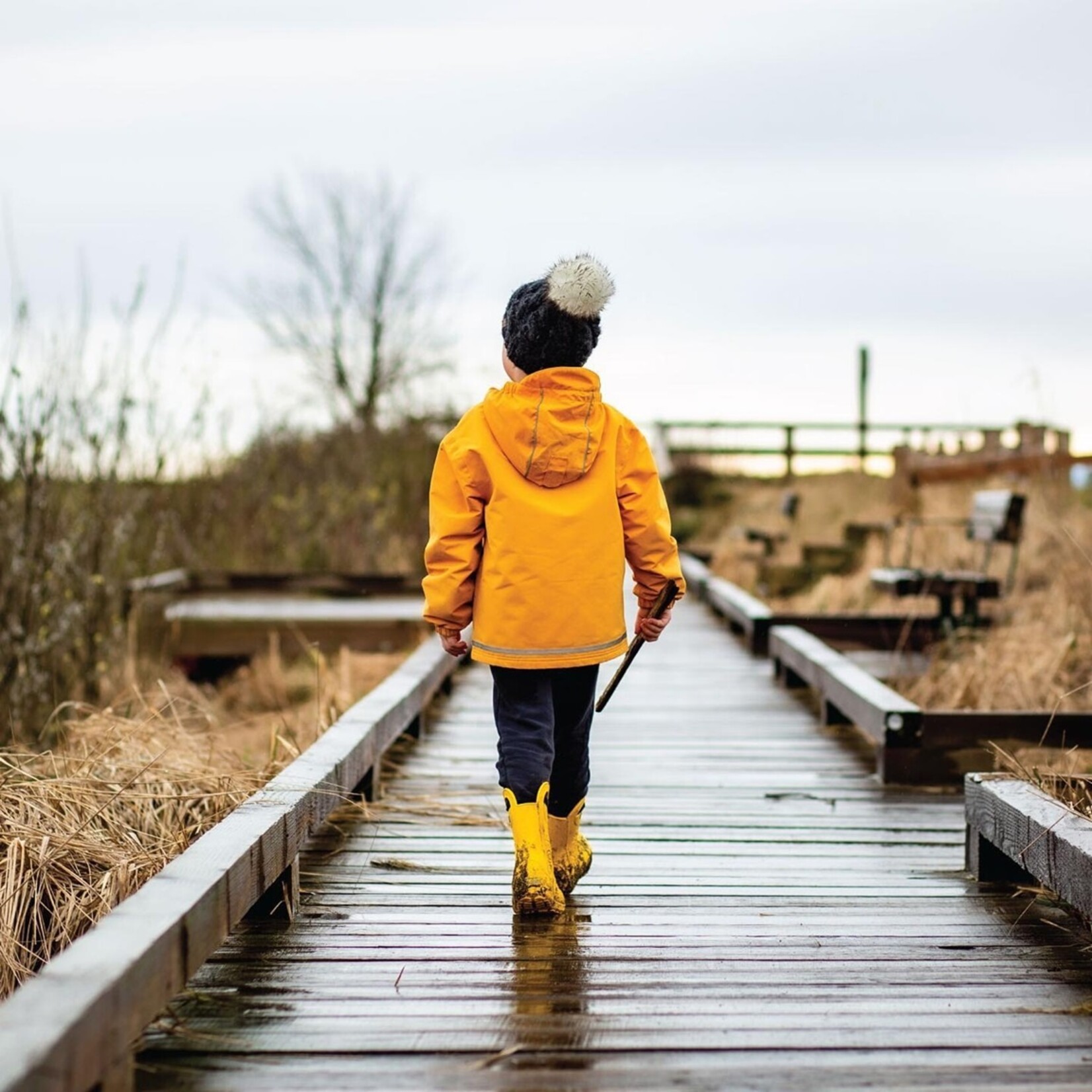 JAN&JUL JAN&JUL - Yellow Fleece Lined Rain Jackets