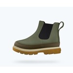 Native NATIVE - Bottes mi-saison imperméables 'Kensington Chelsea Big Kid - Vert olive/Brun amalgamées/Blanc os'