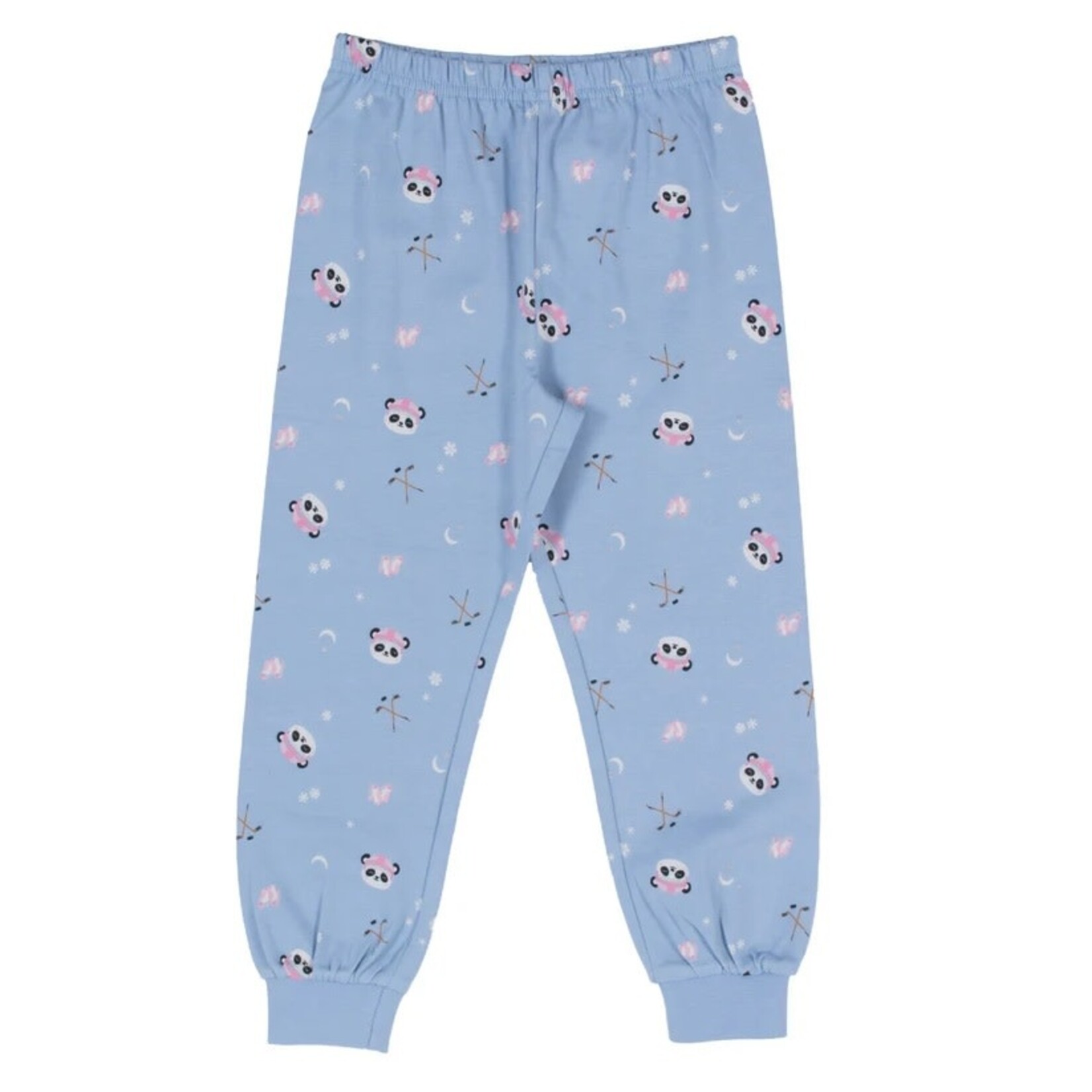 Nanö NANÖ - Pyjama Rose et bleu avec imprimé de panda qui fait du Hockey