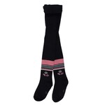 Nanö NANÖ - Navy tights with flowers and stripes at the ankle