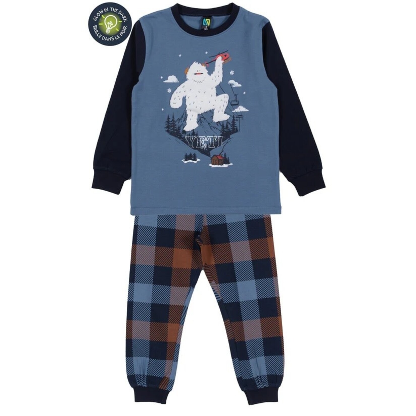 Nanö NANÖ - Pyjama Bleu avec imprimé de Yeti