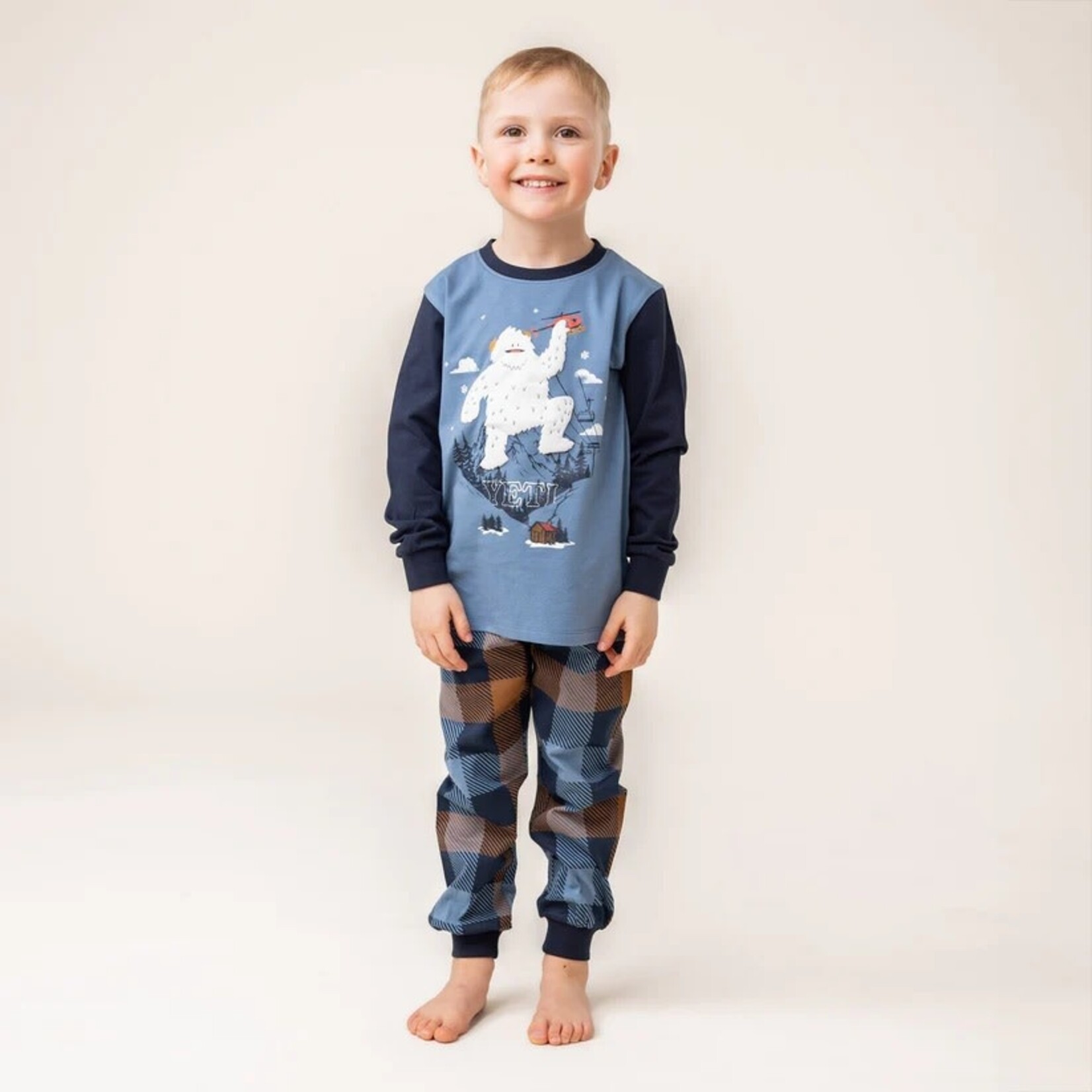 Nanö NANÖ - Blue pajamas with Yeti print