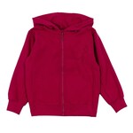 Nanö NANÖ - Veste magenta à capuchon et broderies 'Fleurs D'Antan'