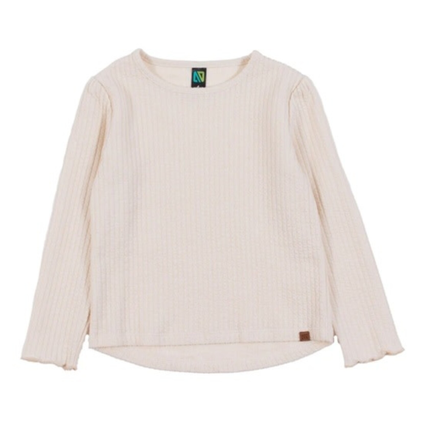 Nanö NANÖ - Ivory long-sleeved T-shirt  'Balade automnale'