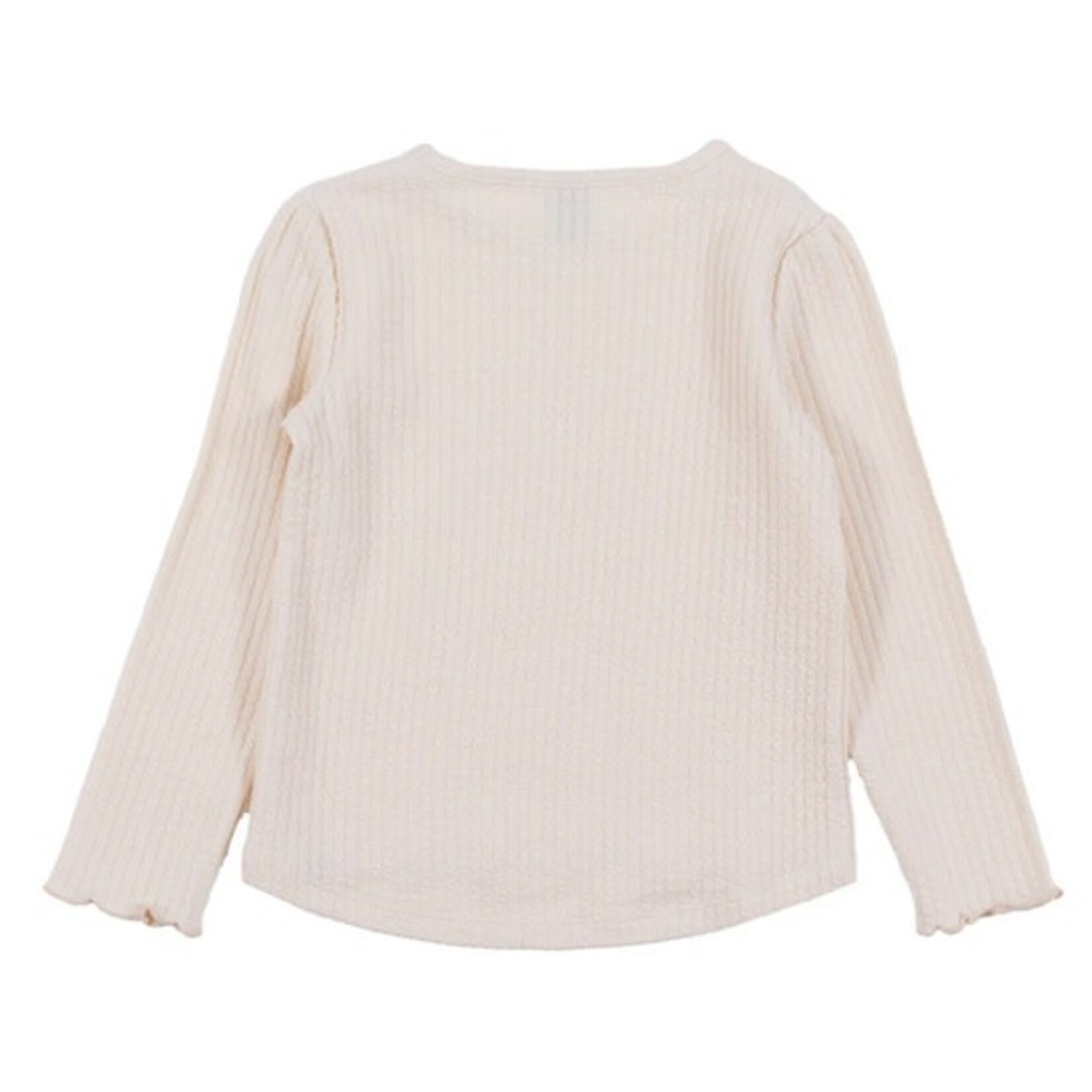 Nanö NANÖ - Ivory long-sleeved T-shirt  'Balade automnale'