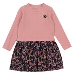 Nanö NANÖ - Robe corail avec motif floral  'Balade automnale'