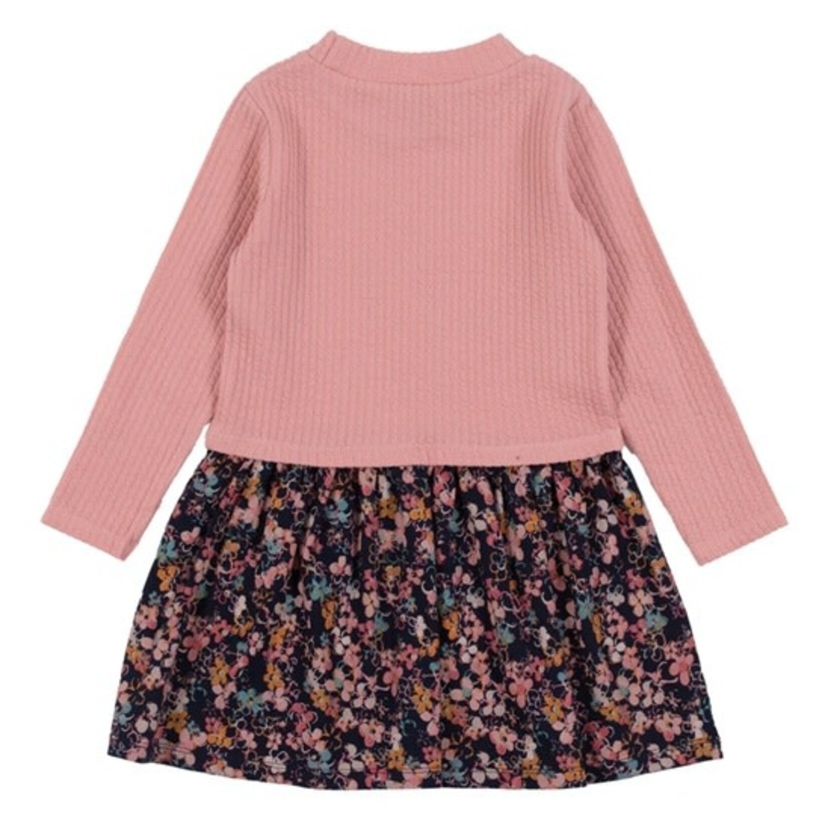 Nanö NANÖ - Robe corail avec motif floral  'Balade automnale'