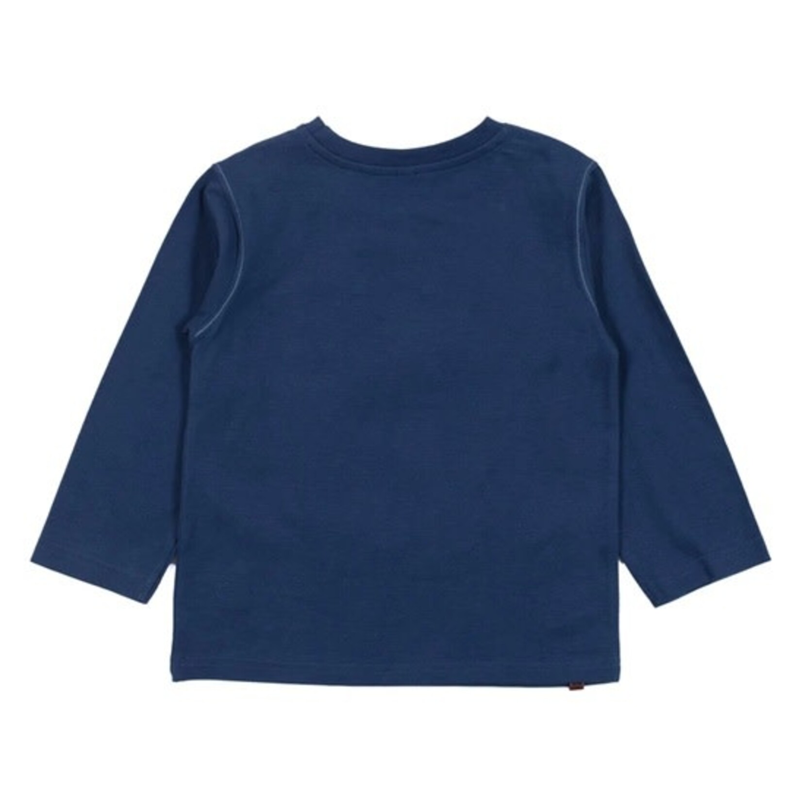 Nanö NANÖ - Navy blue long-sleeved T-shirt with outdoor print 'Glacier'