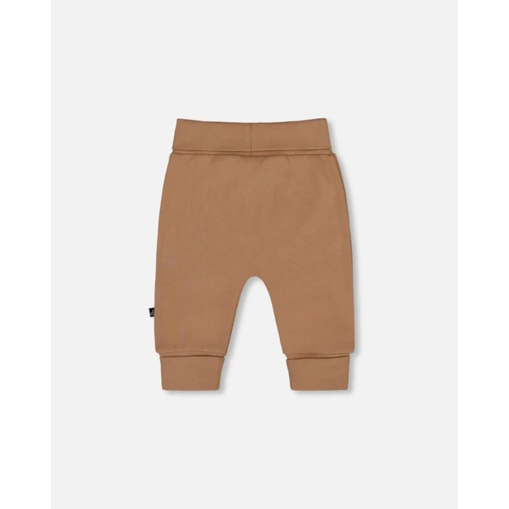 Deux par Deux DEUX PAR DEUX - Organic Cotton Evolutive Pants Brown With Bears 'B.A.B.Y. basics'
