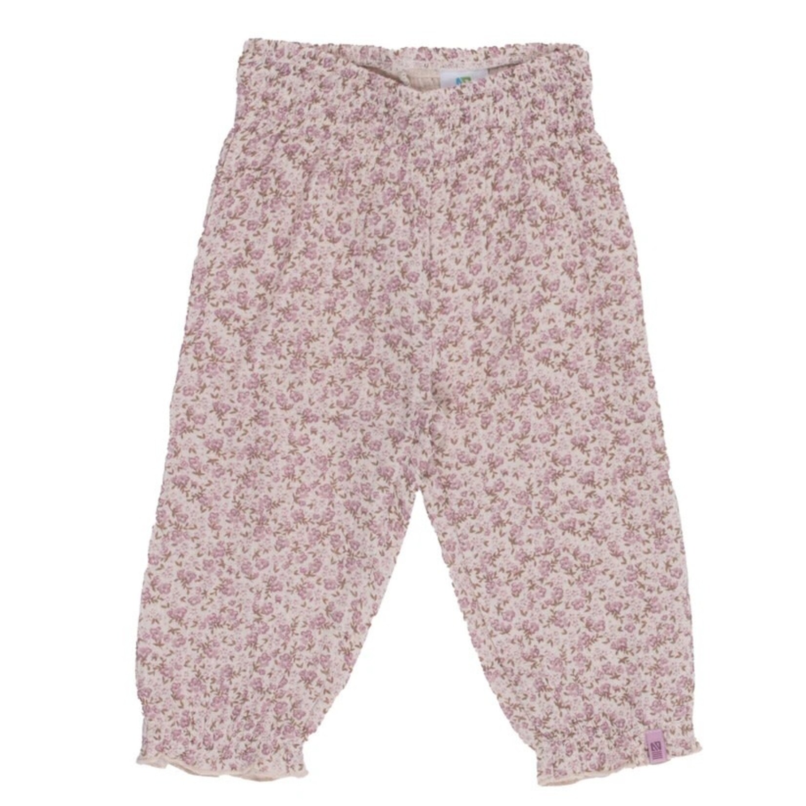 Nanö NANÖ - 2-piece set - Purple long-sleeved bodysuit and floral pants