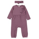 Nanö NANÖ - 2-piece set - Purple romper with matching headband
