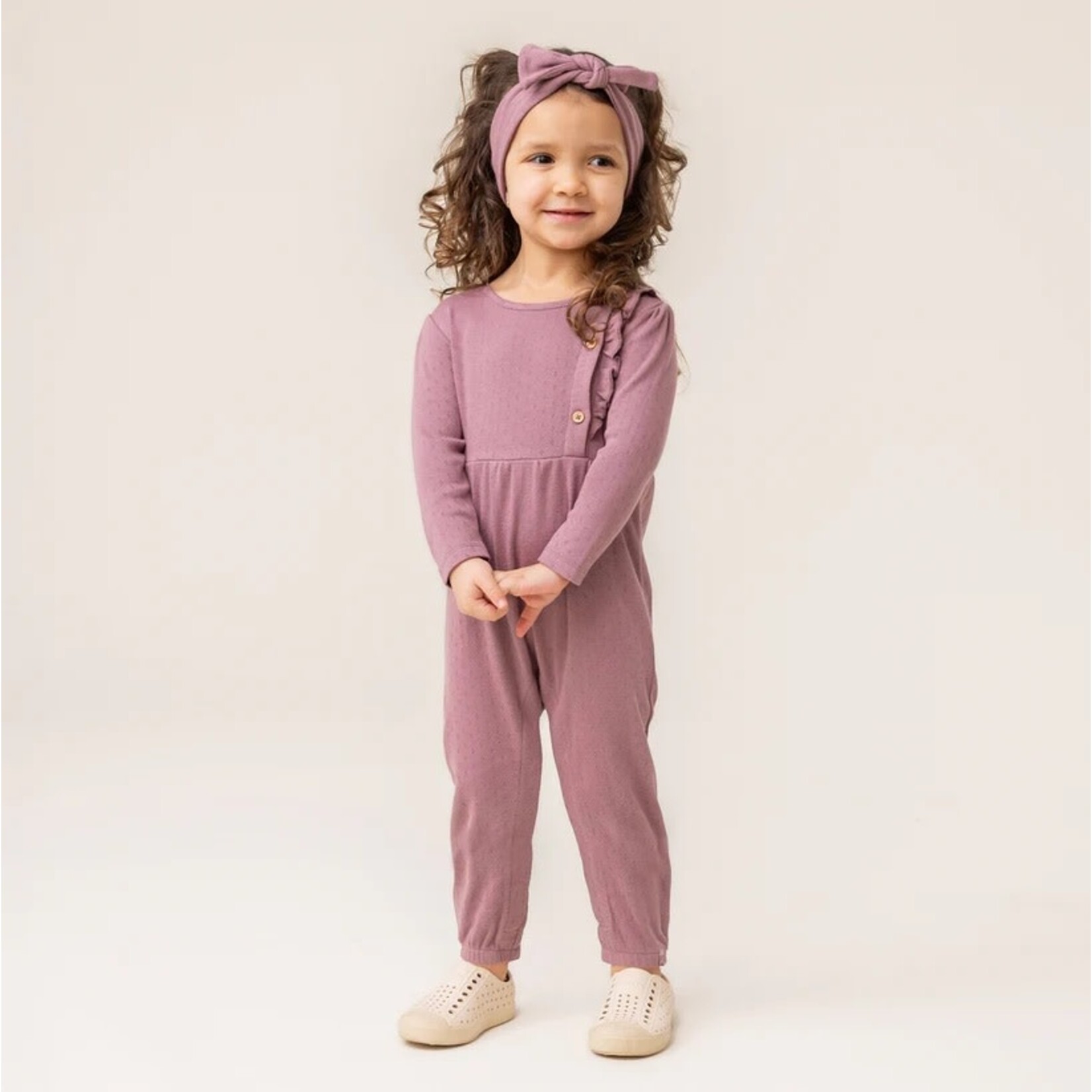 Nanö NANÖ - 2-piece set - Purple romper with matching headband