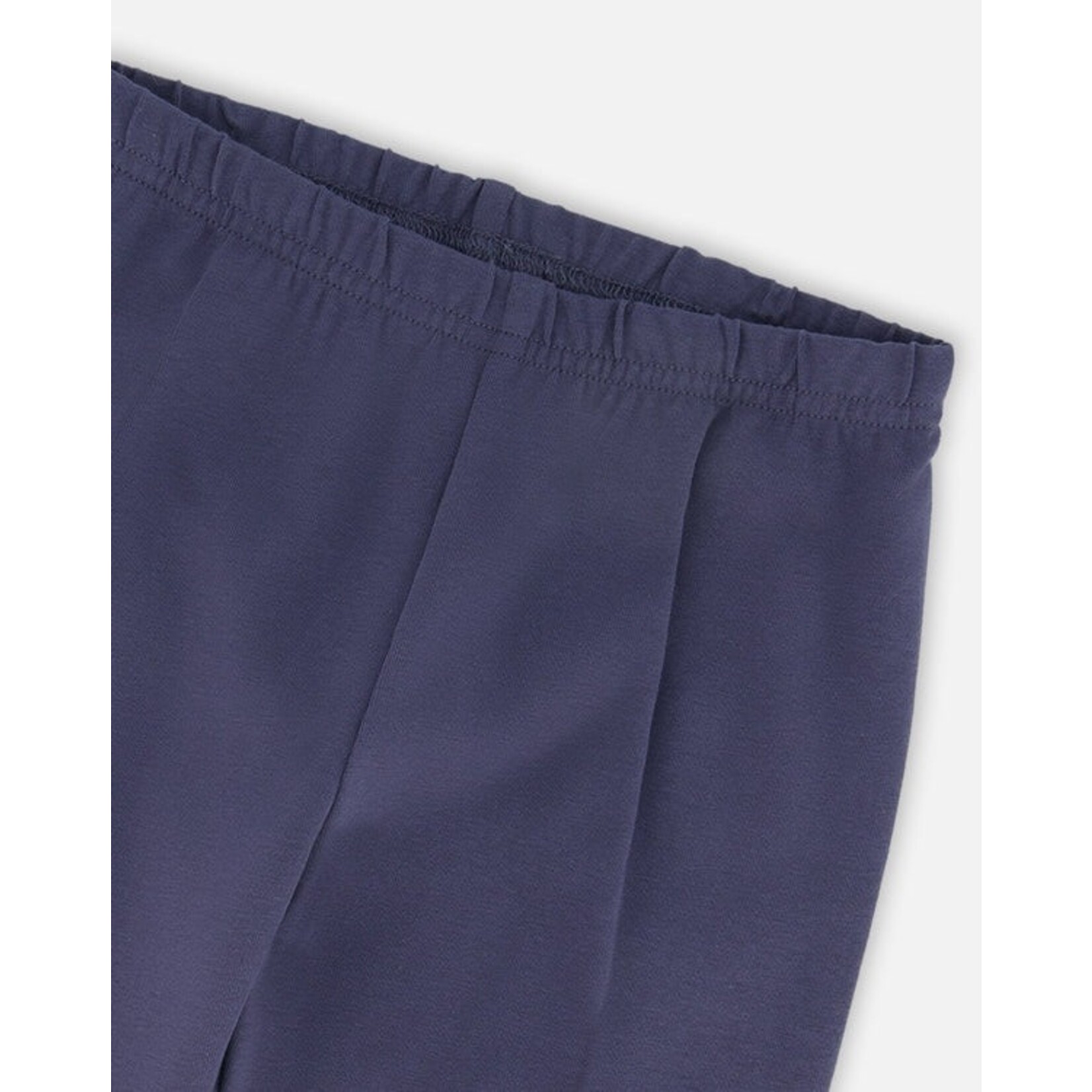 Deux par Deux DEUX PAR DEUX - Legging en coton biologique bleu marine avec cœurs 'Tarte aux pommes'