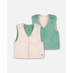 Deux par Deux DEUX PAR DEUX - Reversible Faux Fur Vest 'Chesnuts In The Woods'