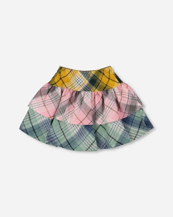 Mini Jupe Cercle Boden – Vert, Blanc, Rose – Fille 11-12 Ans – Très Bon état