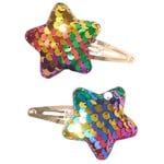 Hatley HATLEY - 2 'Multicolored Glitter Stars' Hair Clips