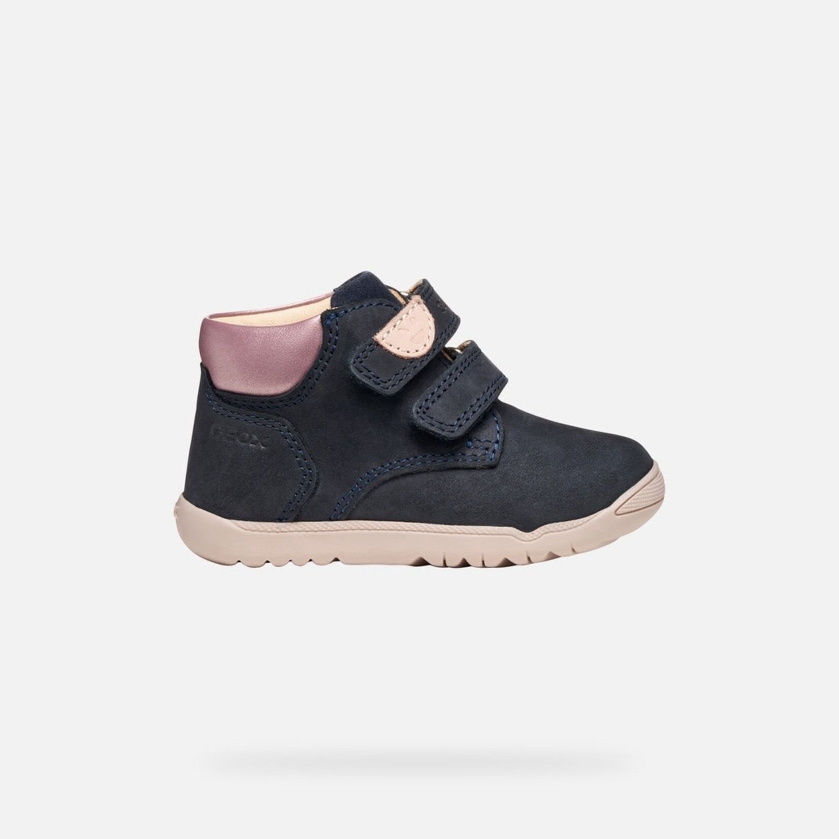 Geox GEOX - Chaussures bottillon de cuir 'B. Macchia - Navy/Light Rose'