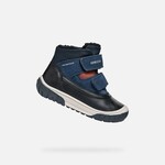 Geox GEOX - Bottes mi-saison avec doublures et imperméables 'Omar - Suède et nylon - Noir/Bleu marin'