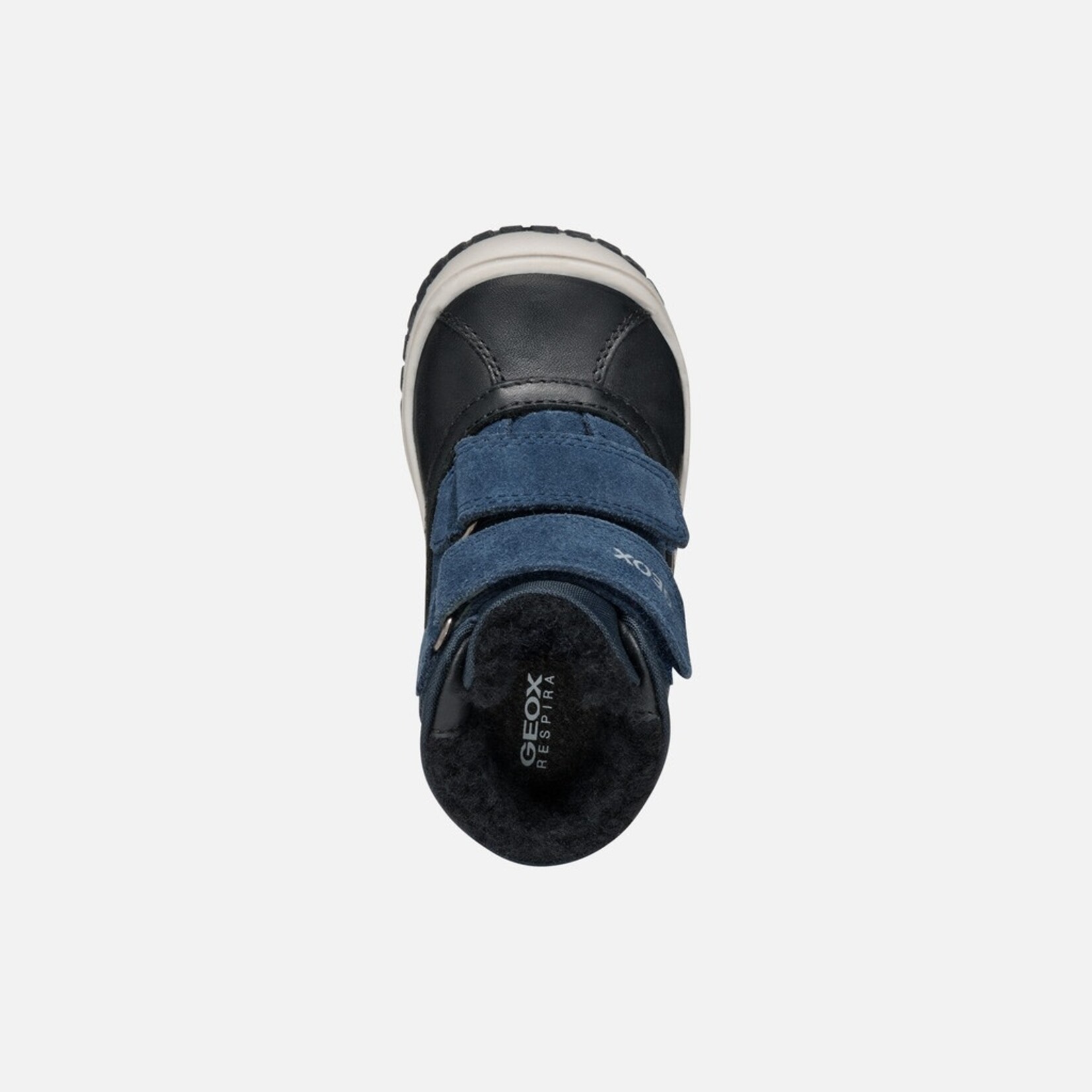 Geox GEOX - Bottes mi-saison avec doublures et imperméables 'Omar - Suède et nylon - Noir/Bleu marin'