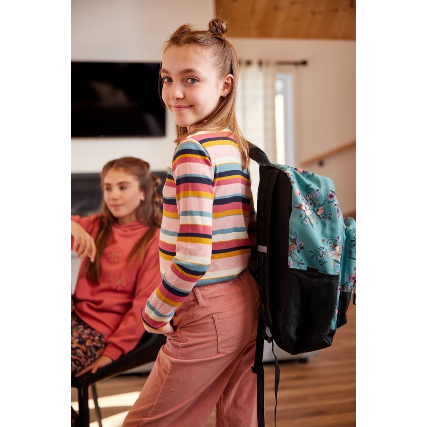 Nanö NANÖ - Colorful Striped T-Shirt 'Balade automnale'