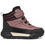 Geox GEOX - Bottes mi-saison avec doublures et imperméables 'Omems - Noir/Rose foncé'