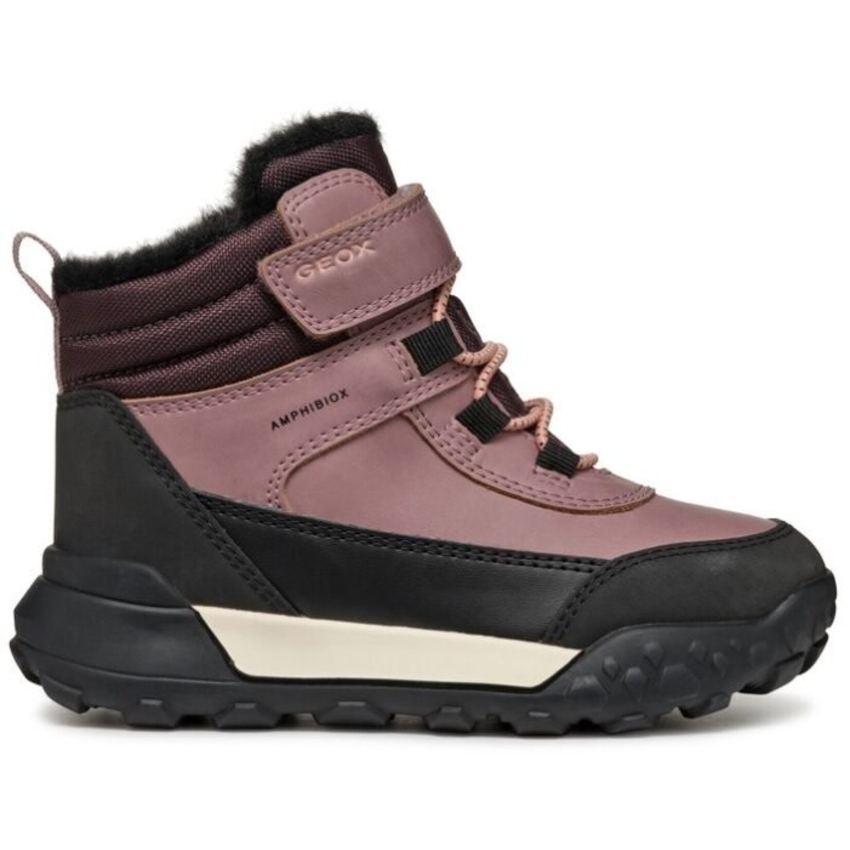 Geox GEOX - Winter Boots with lining and waterproofs 'Omems - Black/Dark pink'
