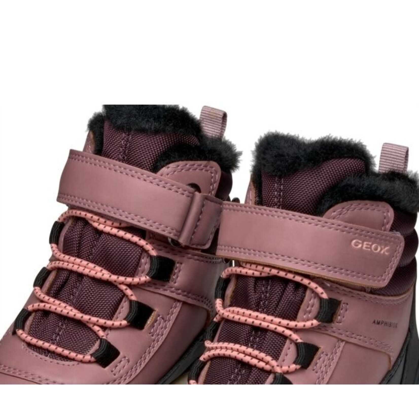 Geox GEOX - Winter Boots with lining and waterproofs 'Omems - Black/Dark pink'