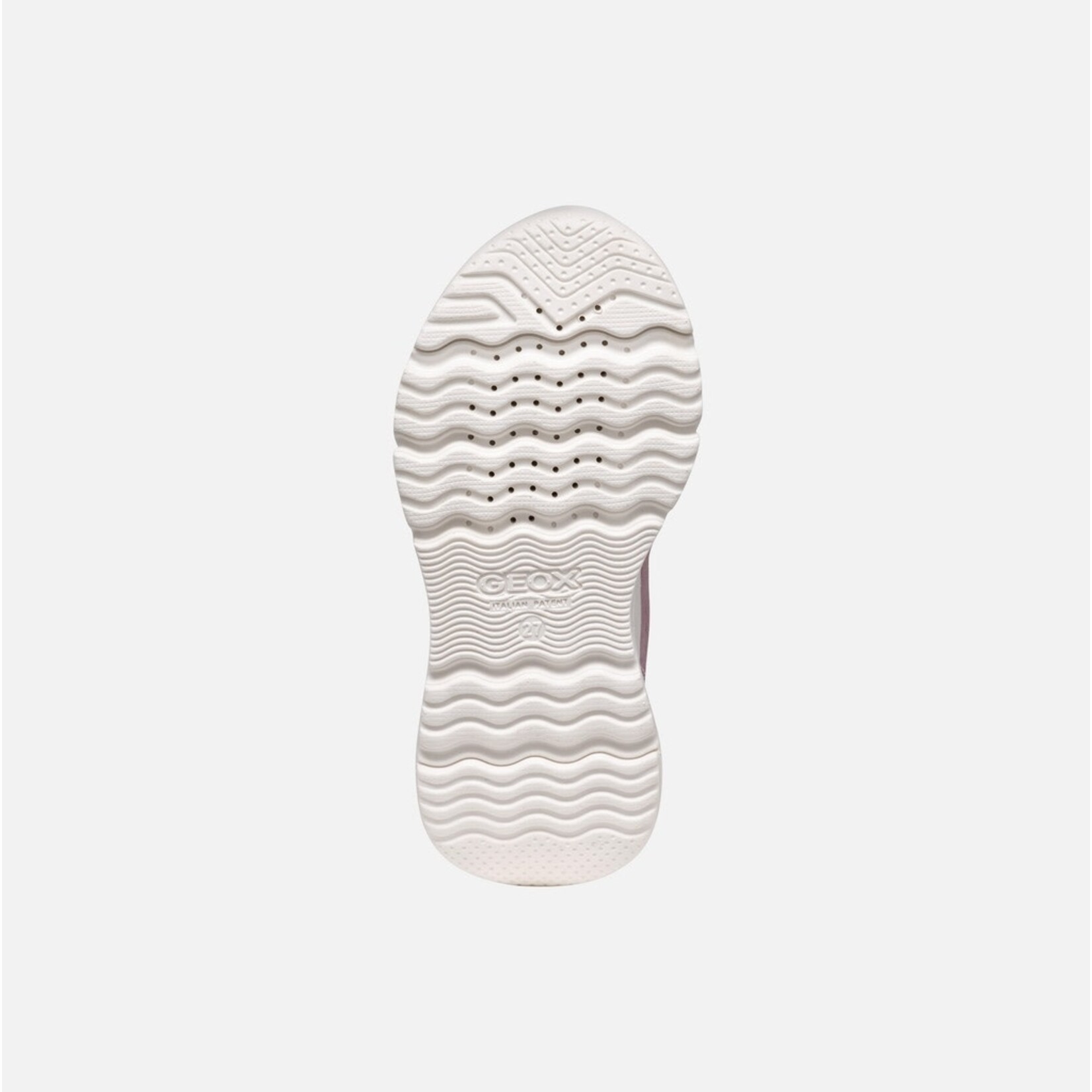 Geox  GEOX - 'Loftus' Glittery Sneakers - Dark Pink/Black