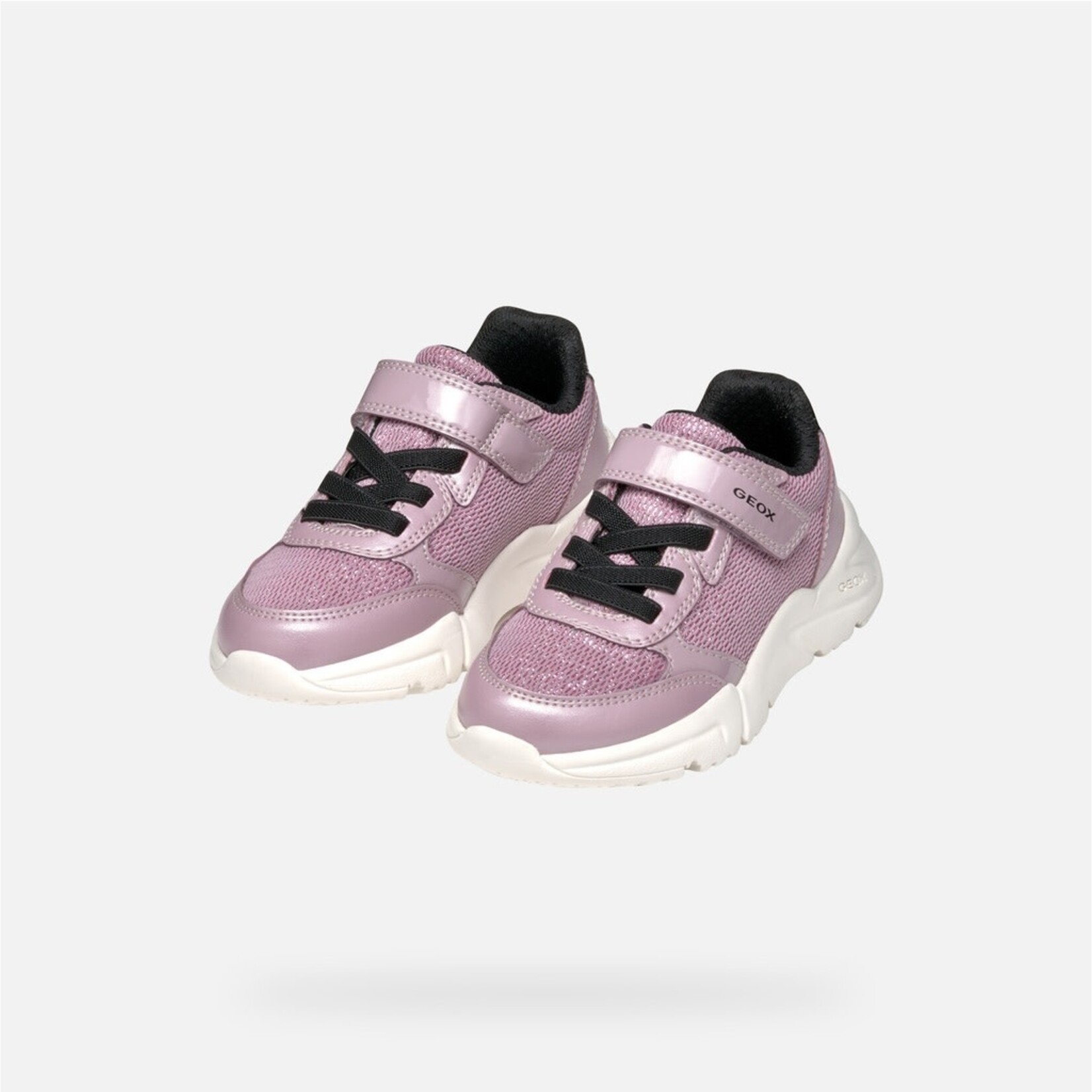 Geox GEOX - Chaussures de sport scintillant 'Loftus - Rose foncé/Noir'
