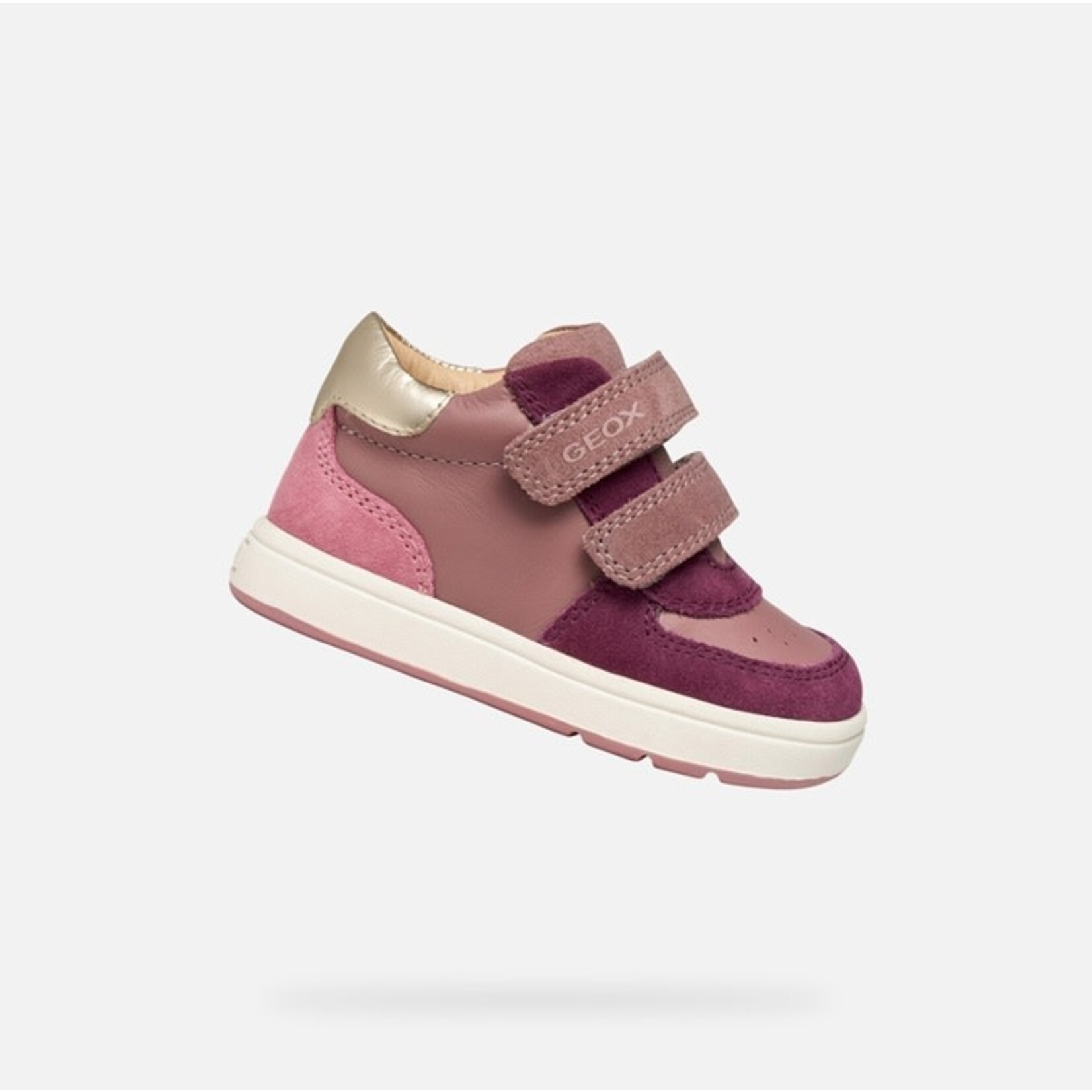 Geox GEOX - Chaussures à velcro 'B Biglia - Rose/Mauve foncé'