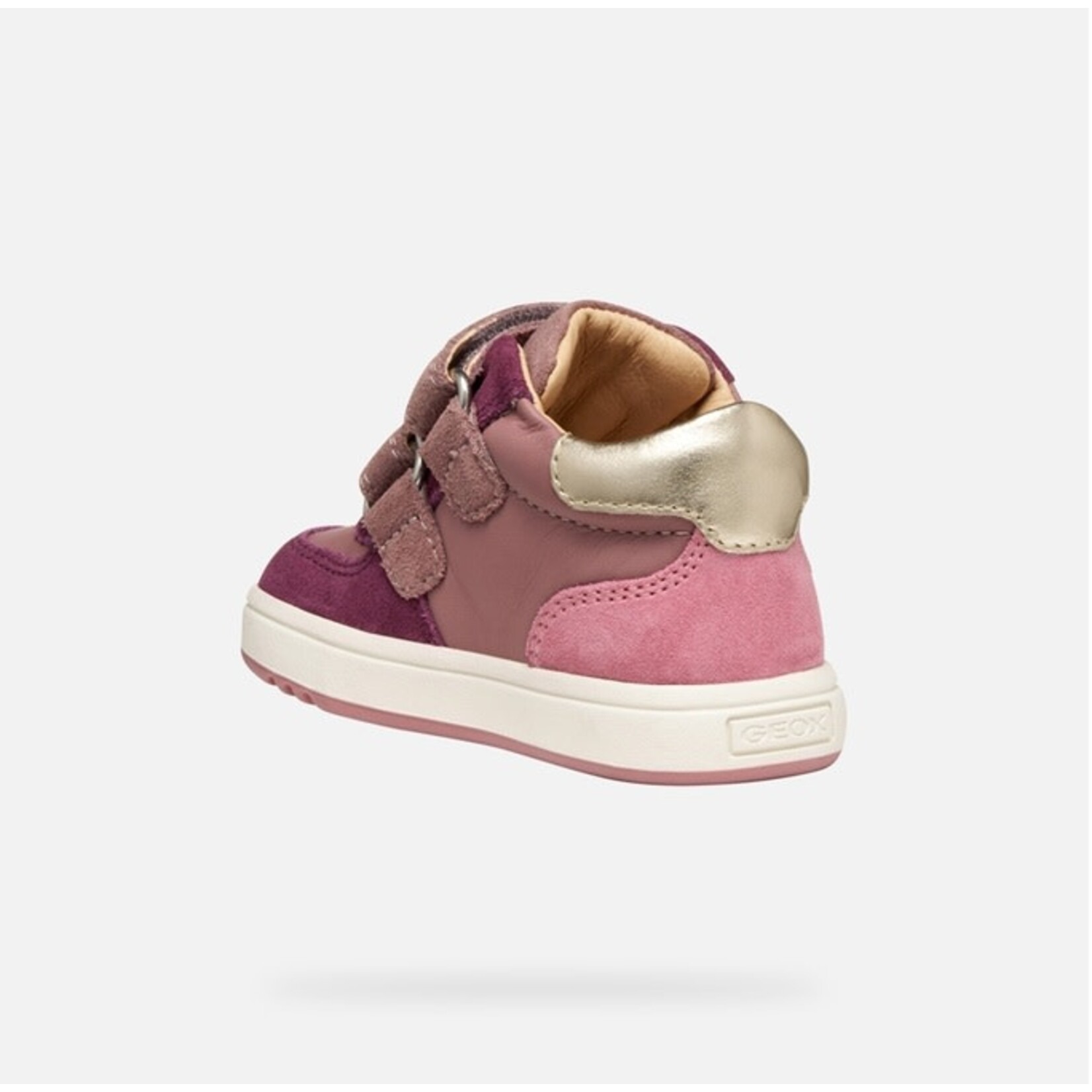 Geox GEOX - Chaussures à velcro 'B Biglia - Rose/Mauve foncé'